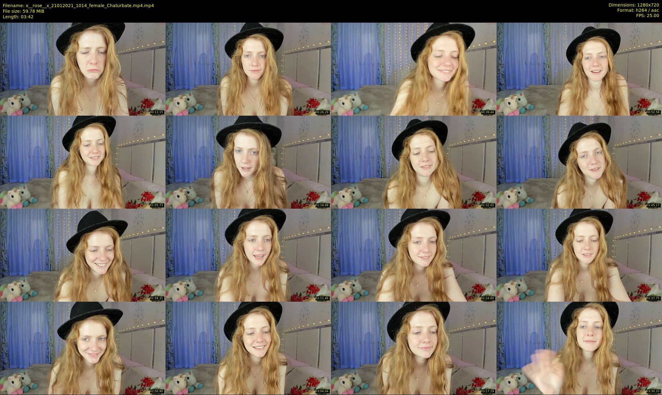 x__rose__x — 4 minute Chaturbate female cam show recording, 720p, Jan 21, 2021