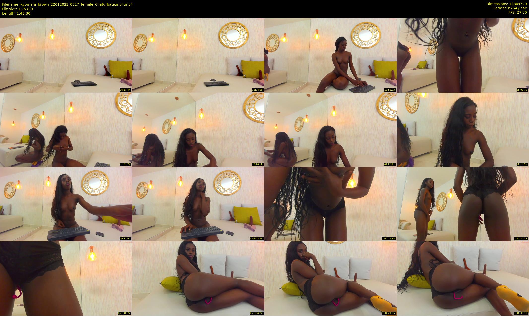 xyomara_brown — 107 minute Chaturbate female cam show recording, 720p, Jan 22, 2021