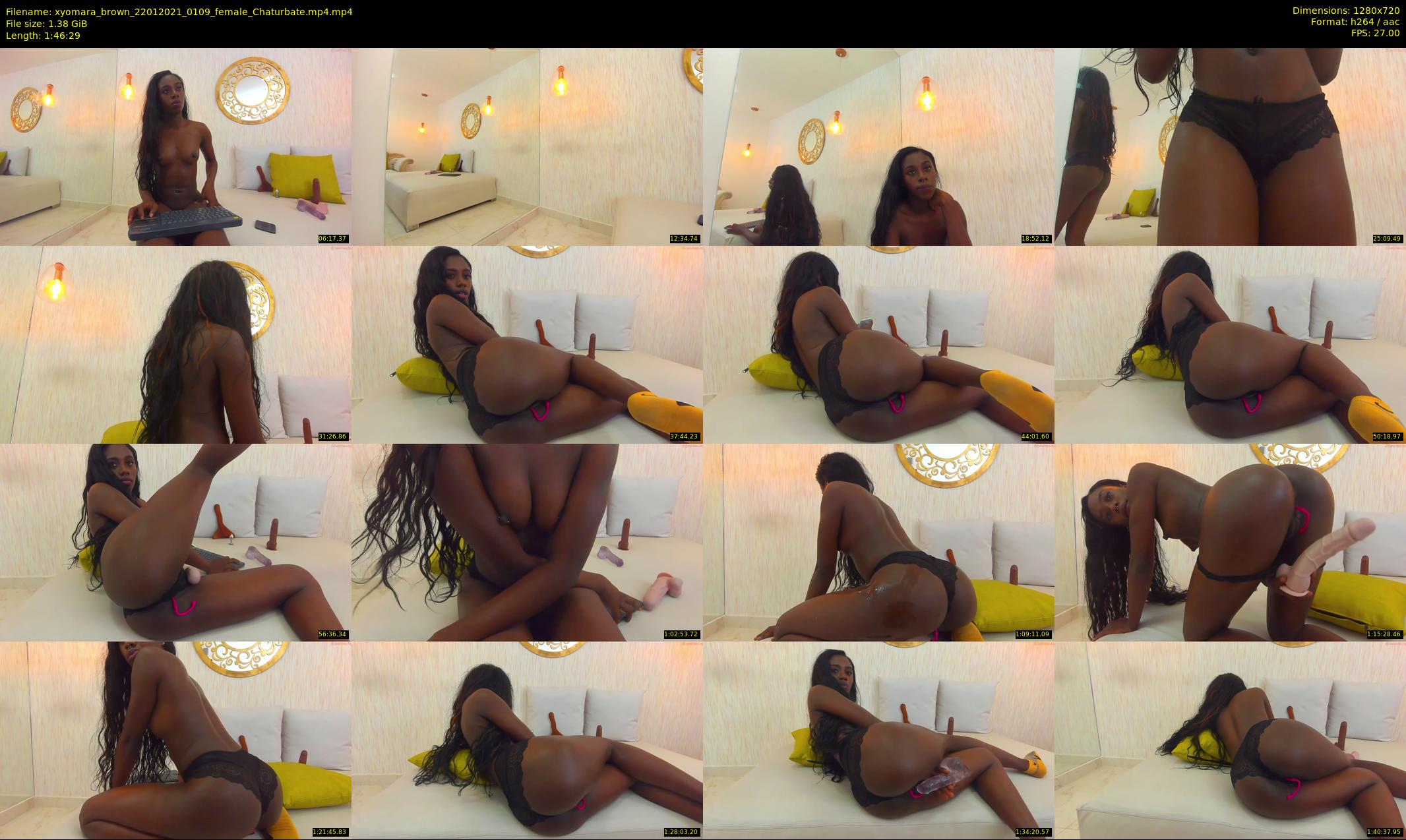 xyomara_brown — 107 minute Chaturbate female cam show recording, 720p, Jan 22, 2021