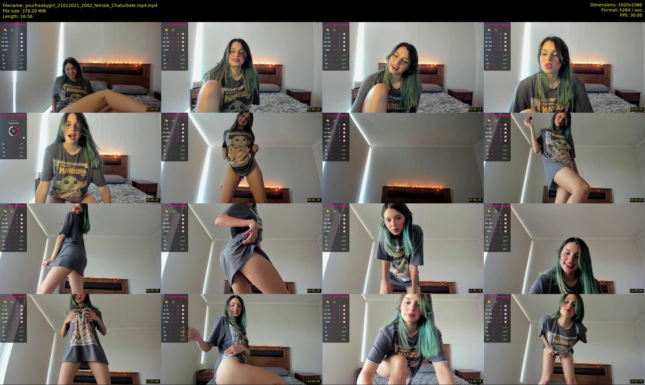 yourfreakygirl — 17 minute Chaturbate female cam show recording, 1080p, Jan 21, 2021