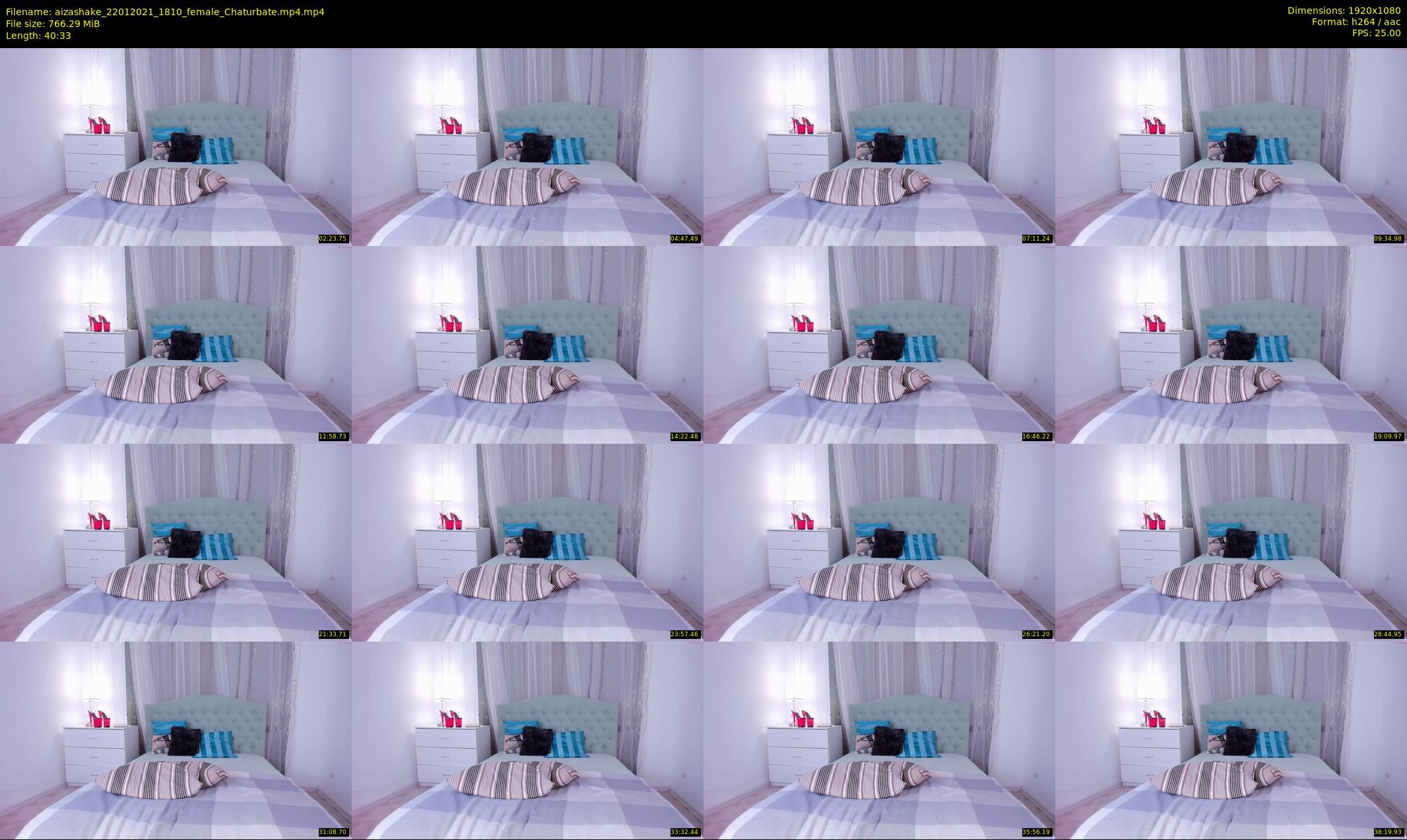 aizashake — 41 minute Chaturbate female cam show recording, 1080p, Jan 22, 2021