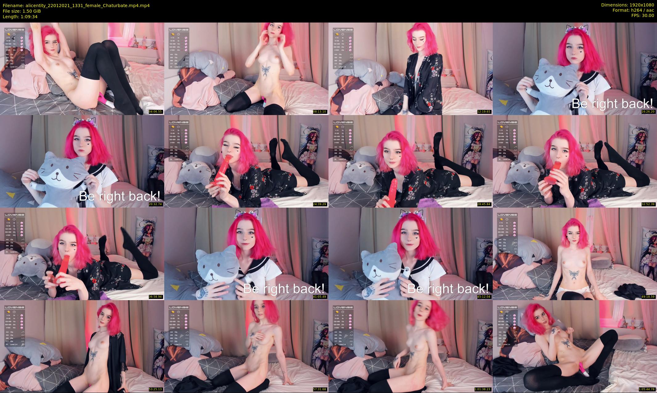 alicentity — 70 minute Chaturbate female cam show recording, 1080p, Jan 22, 2021