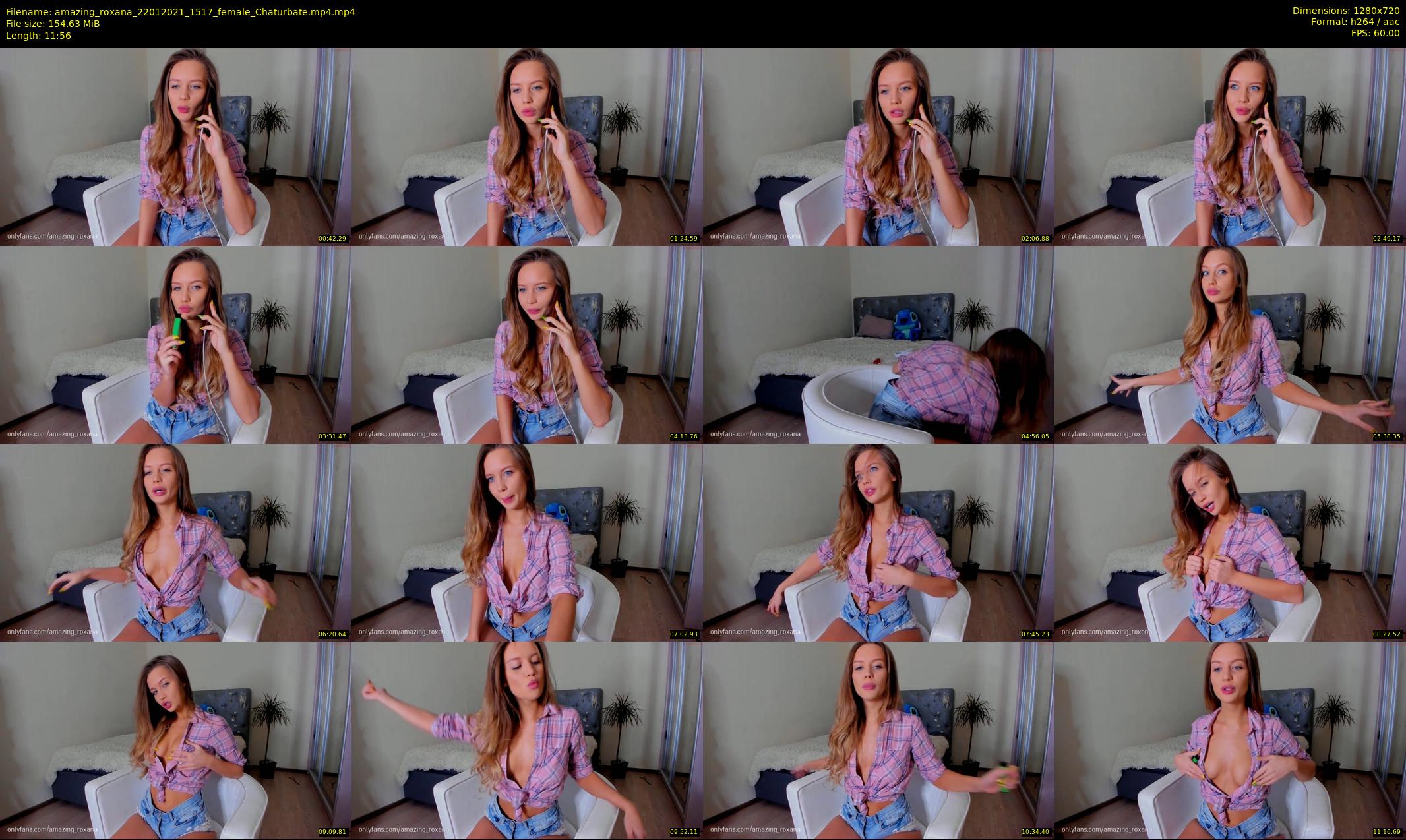 amazing_roxana — 12 minute Chaturbate female cam show recording, 720p, Jan 22, 2021