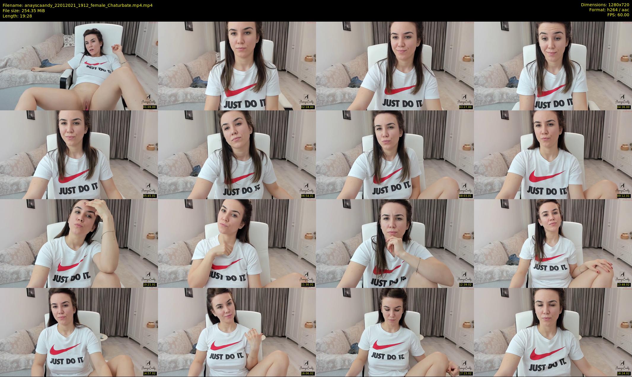 anayscaandy — 20 minute Chaturbate female cam show recording, 720p, Jan 22, 2021