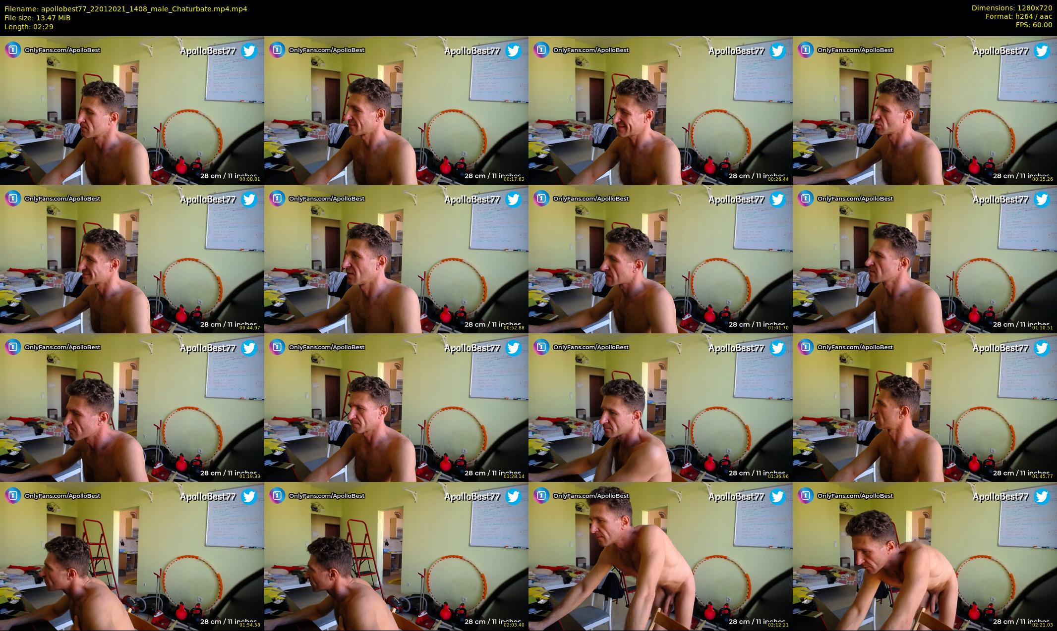 apollobest77 — 3 minute Chaturbate male cam show recording, 720p, Jan 22, 2021