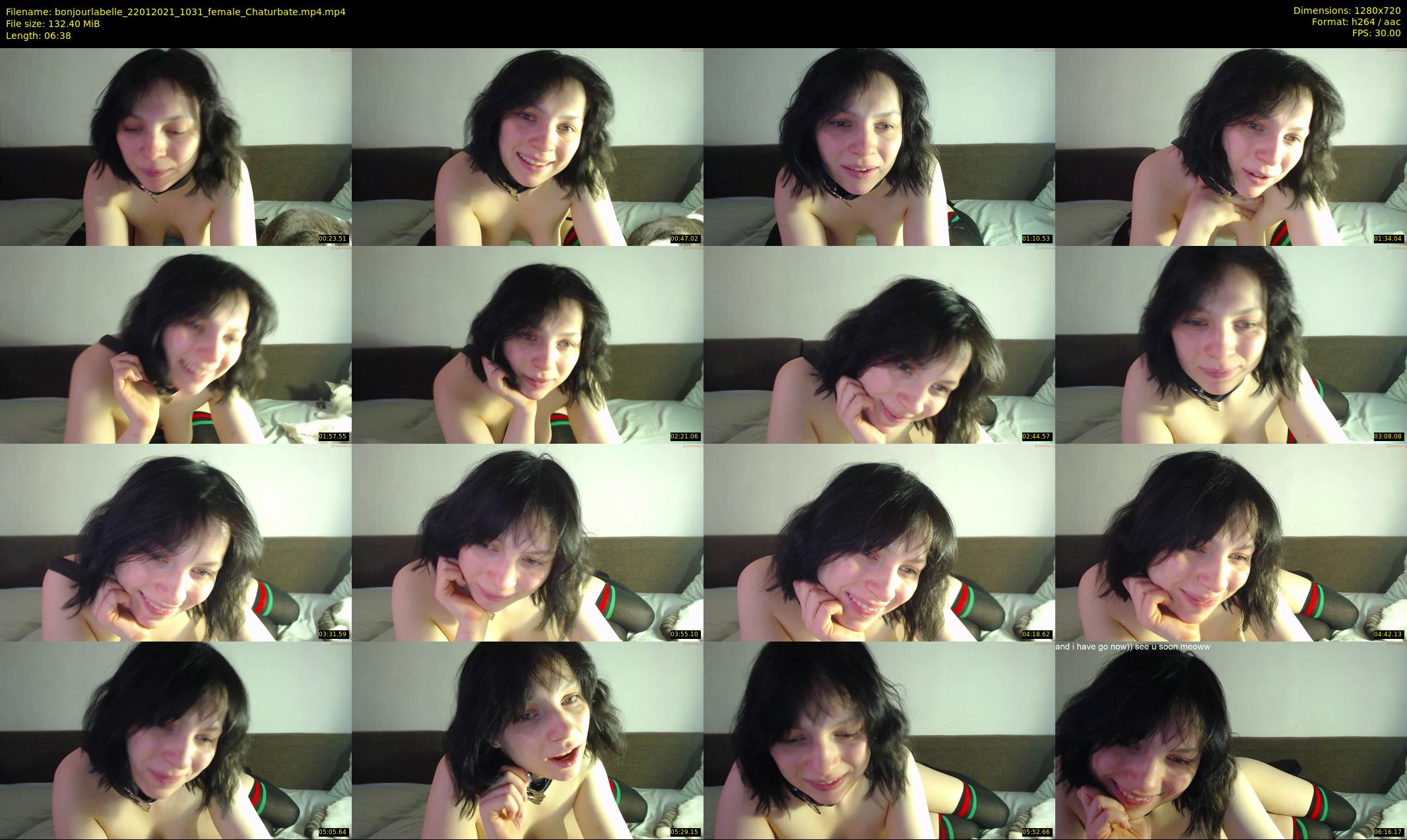 bonjourlabelle — 7 minute Chaturbate female cam show recording, 720p, Jan 22, 2021