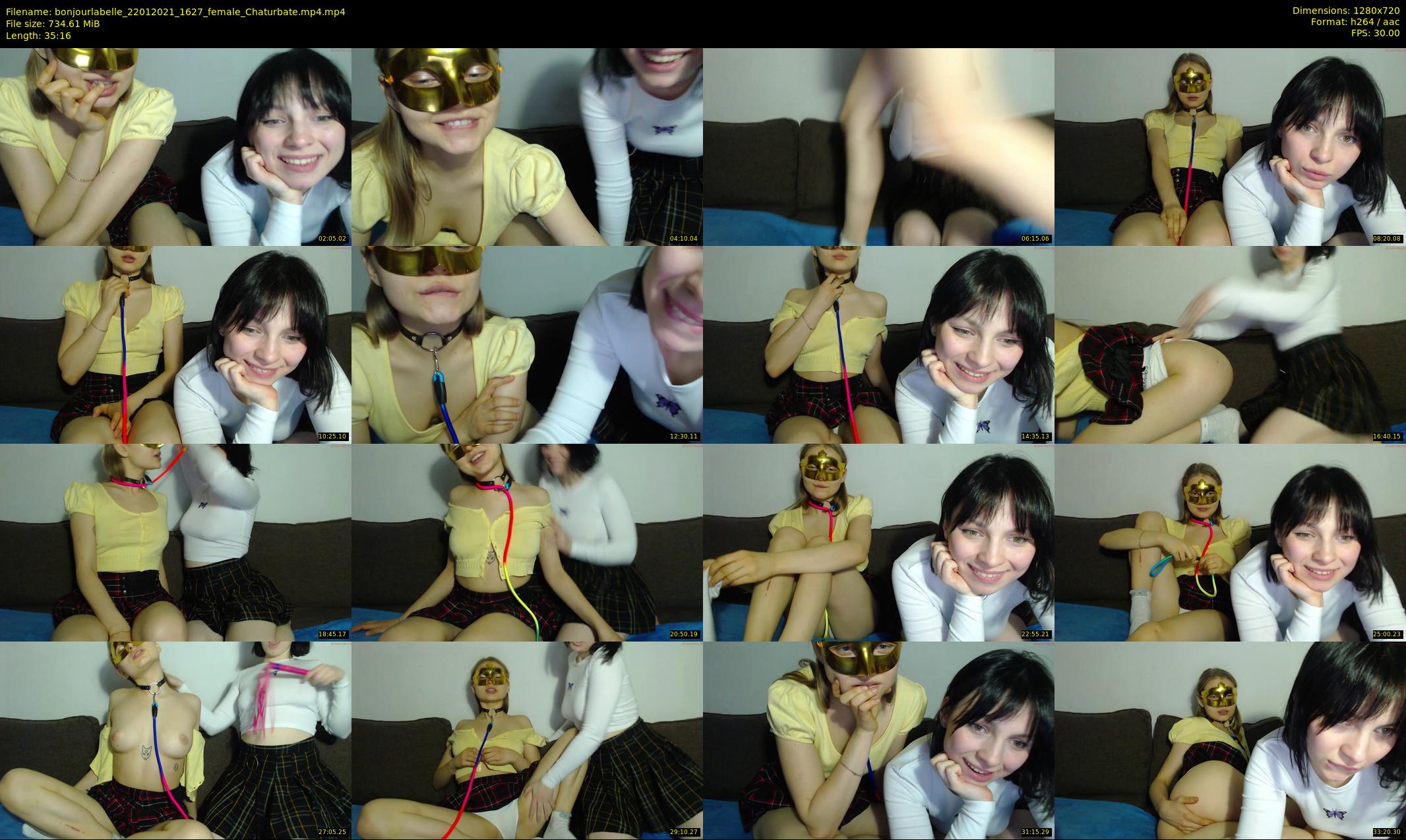 bonjourlabelle — 36 minute Chaturbate female cam show recording, 720p, Jan 22, 2021