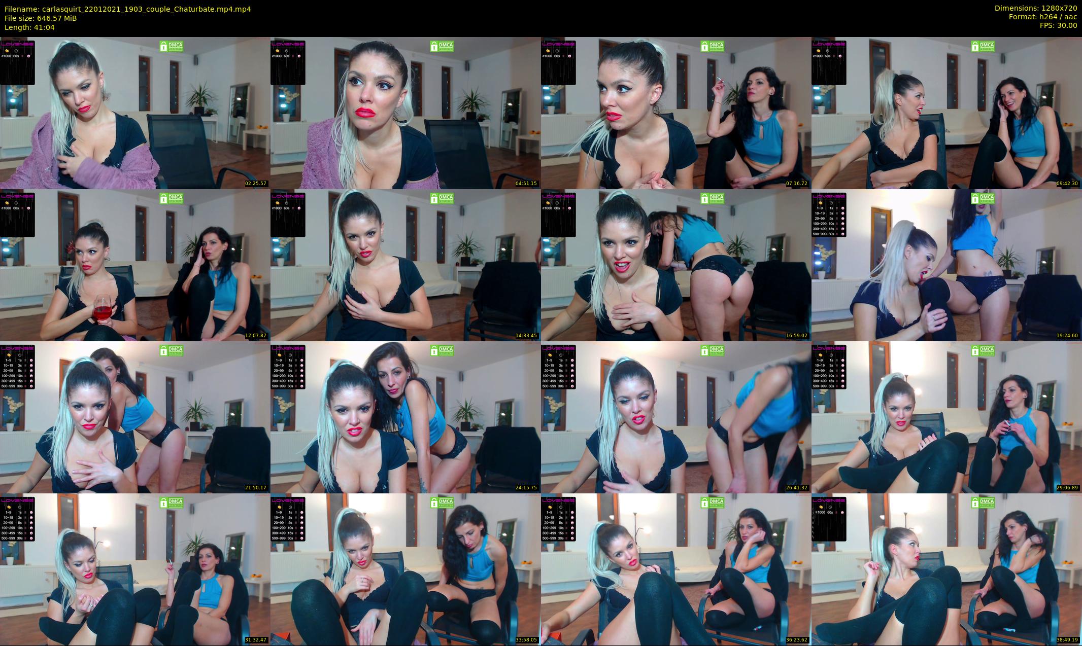 carlasquirt — 42 minute Chaturbate female cam show recording, 720p, Jan 22, 2021