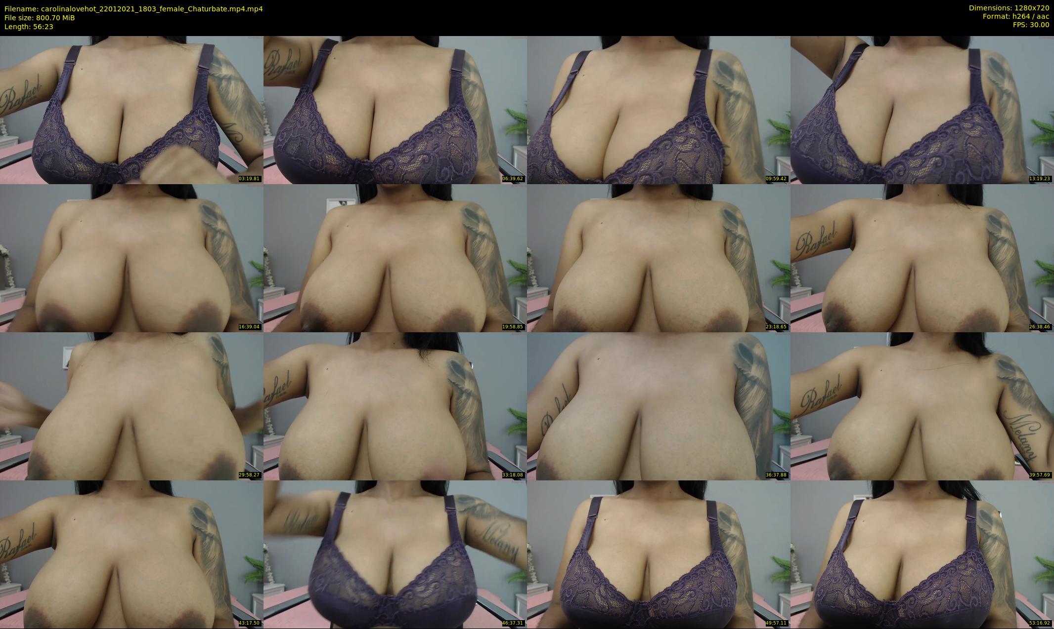 carolinalovehot — 57 minute Chaturbate female cam show recording, 720p, Jan 22, 2021