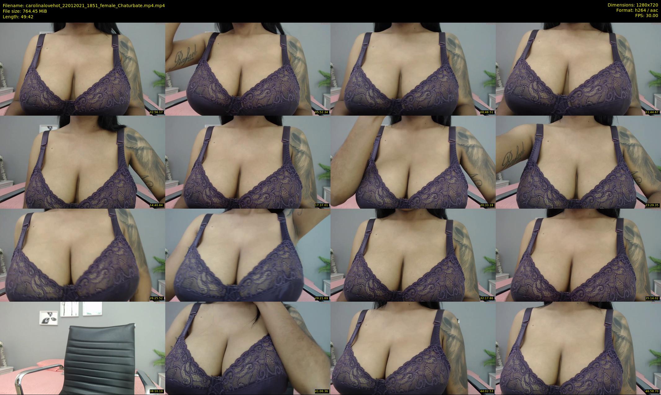 carolinalovehot — 50 minute Chaturbate female cam show recording, 720p, Jan 22, 2021