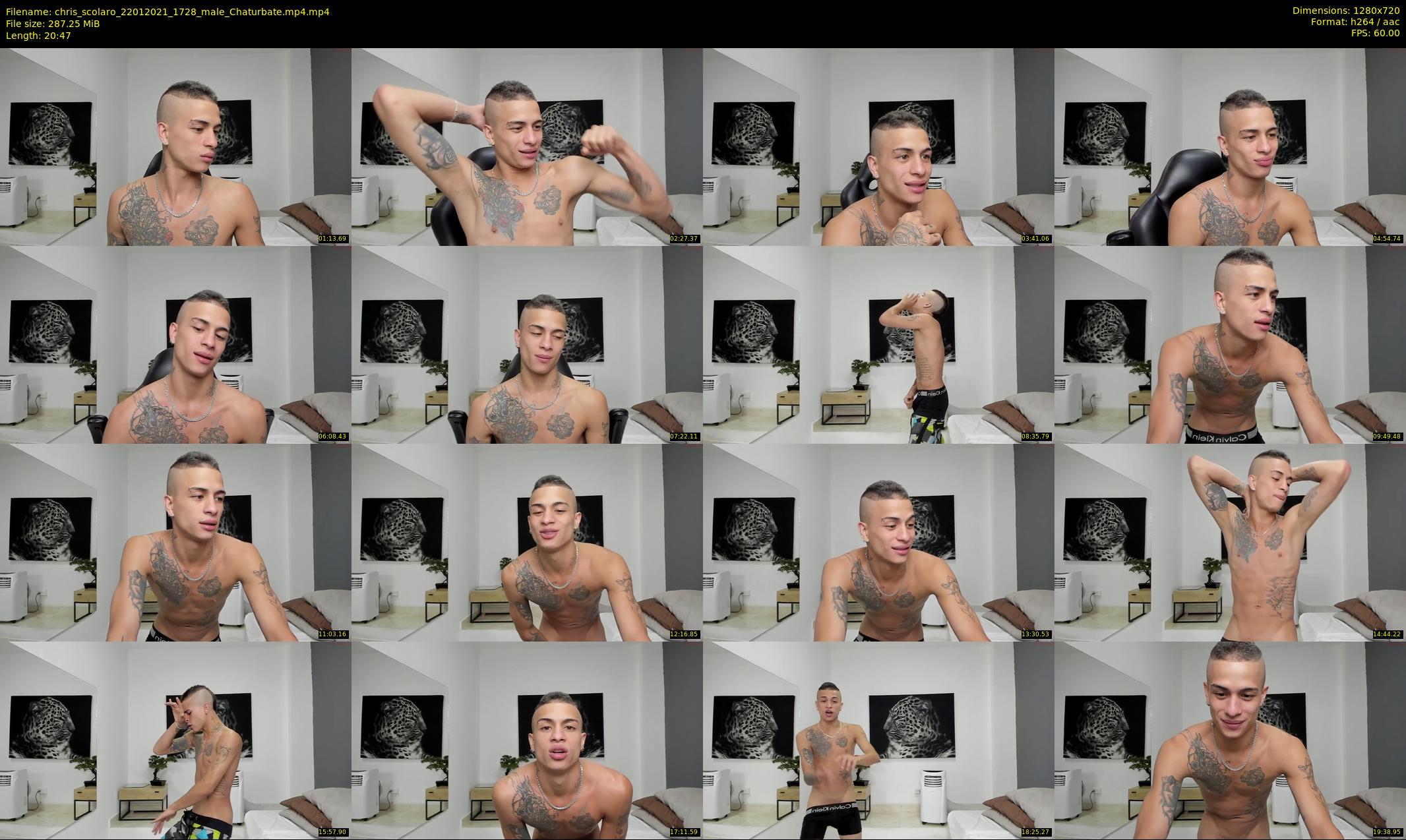 chris_scolaro — 21 minute Chaturbate male cam show recording, 720p, Jan 22, 2021