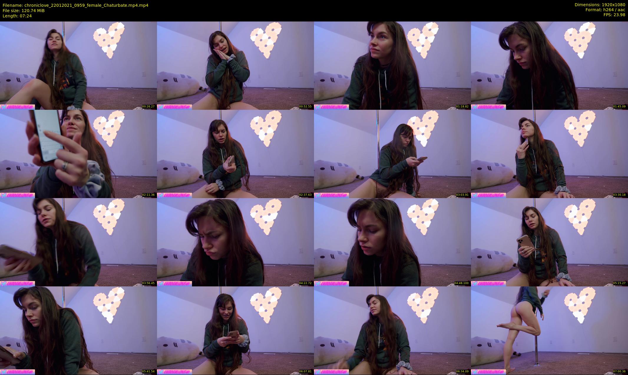 chroniclove — 8 minute Chaturbate female cam show recording, 1080p, Jan 22, 2021