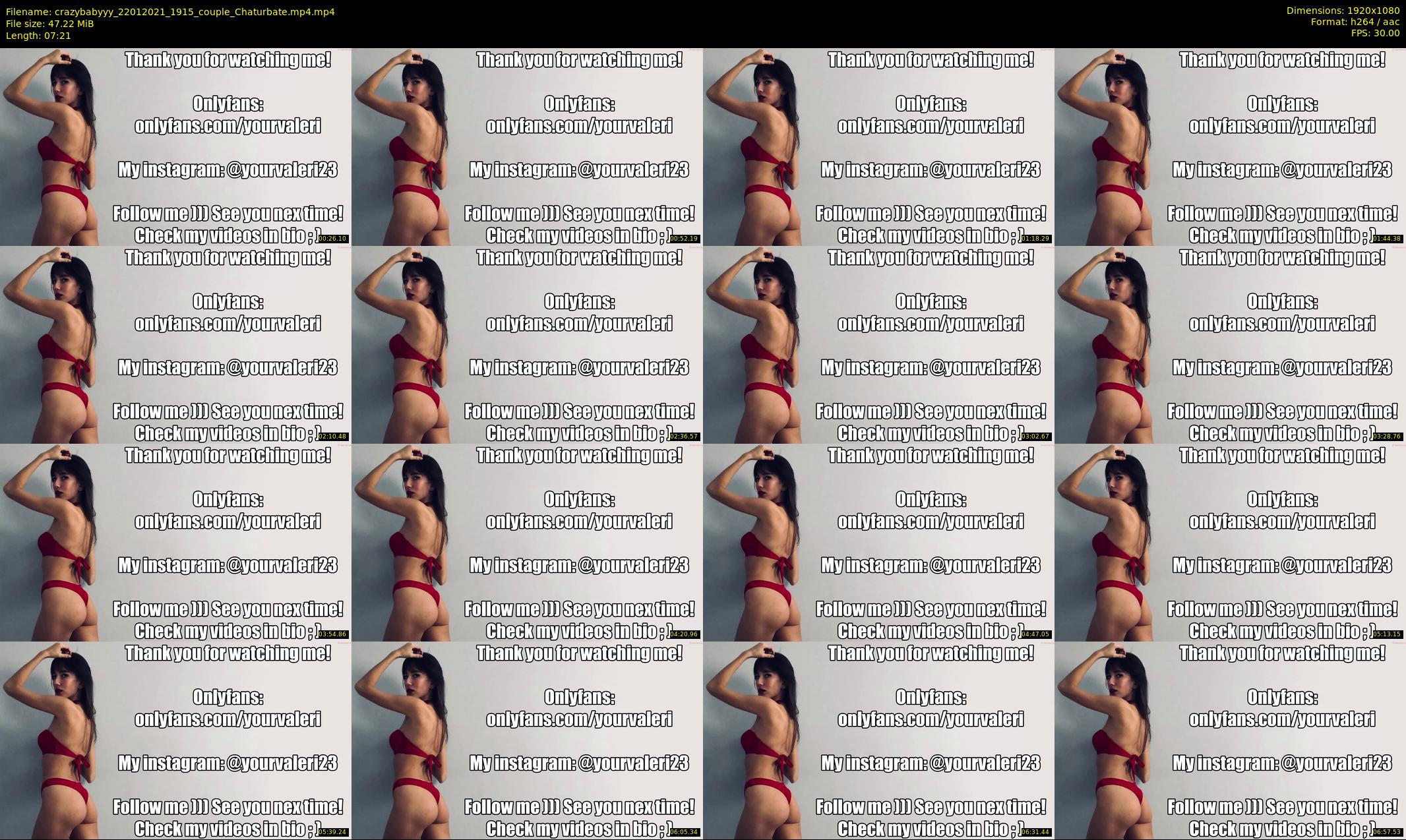 crazybabyyy — 8 minute Chaturbate couple cam show recording, 1080p, Jan 22, 2021
