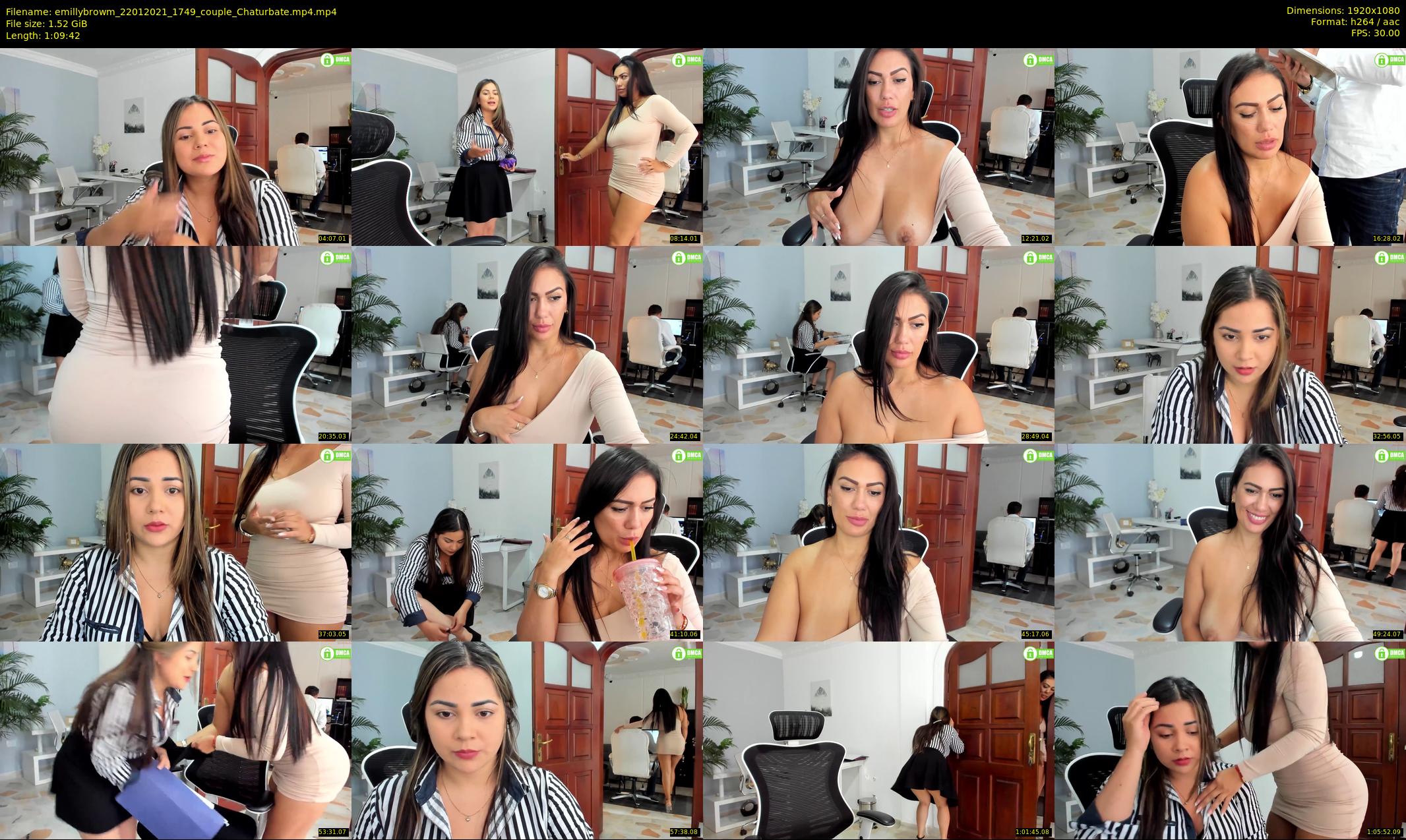 emillybrowm — 70 minute Chaturbate couple cam show recording, 1080p, Jan 22, 2021
