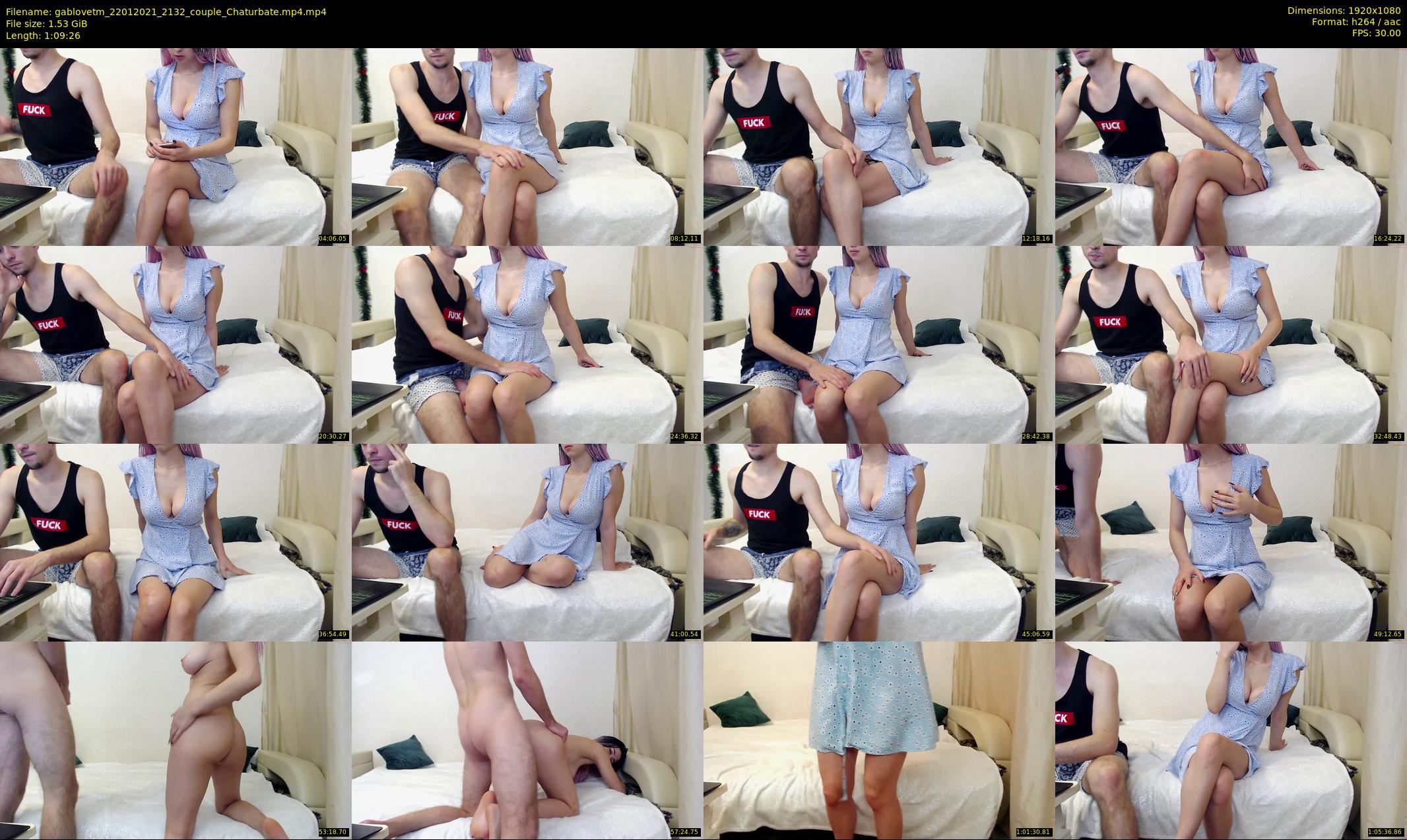 gablovetm — 70 minute Chaturbate couple cam show recording, 1080p, Jan 22, 2021