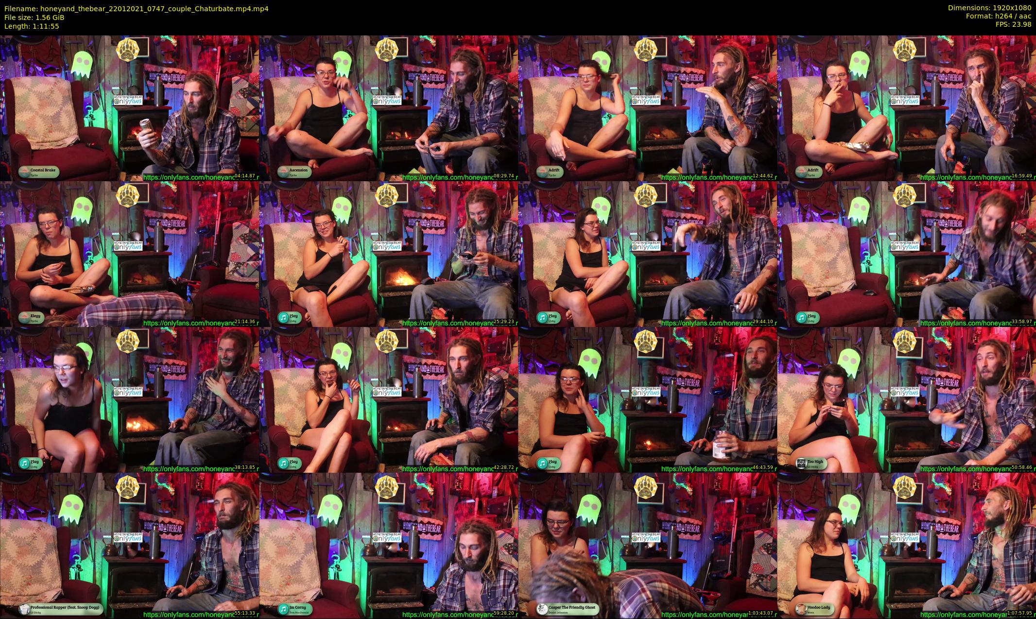 honeyand_thebear — 72 minute Chaturbate couple cam show recording, 1080p, Jan 22, 2021