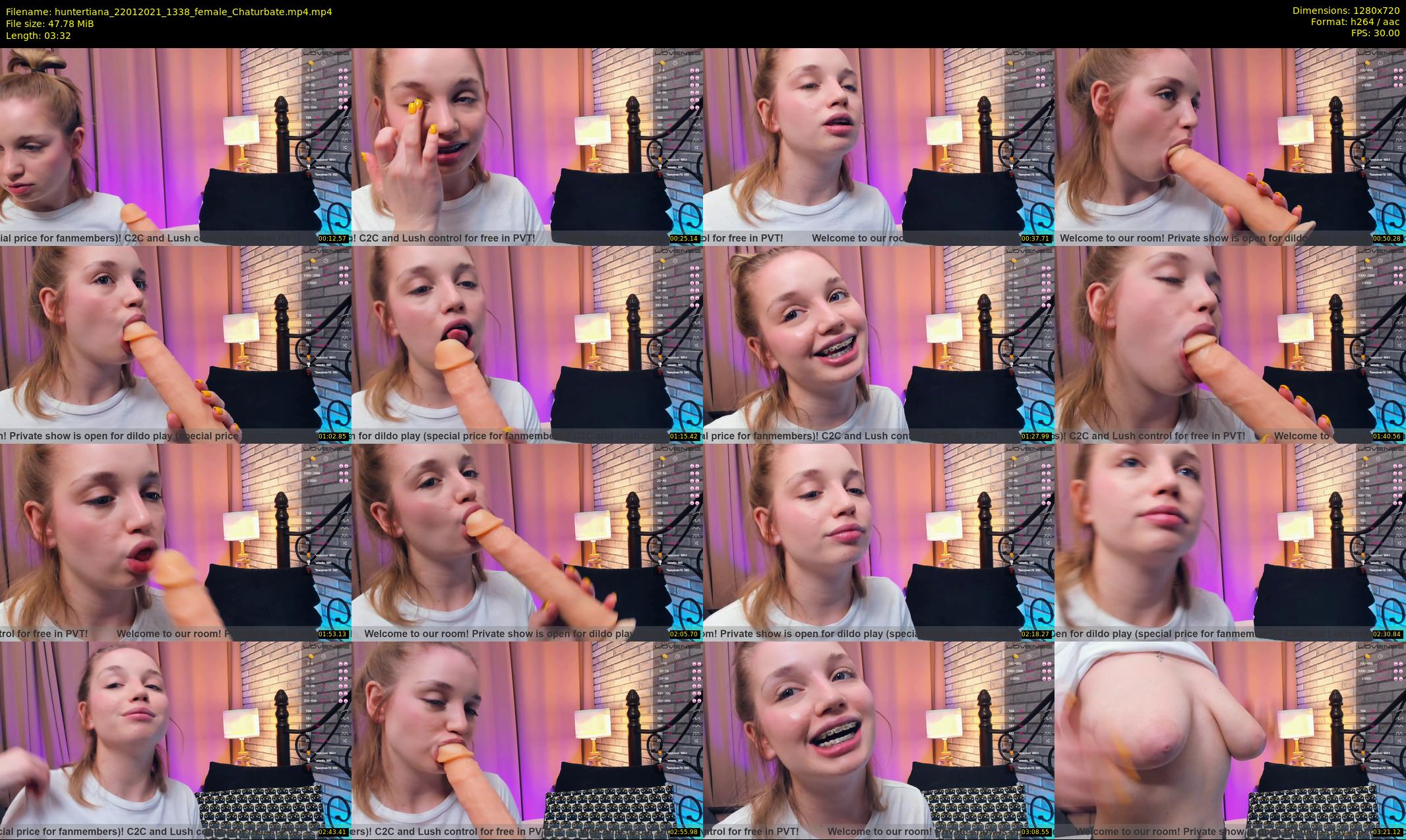 huntertiana — 4 minute Chaturbate female cam show recording, 720p, Jan 22, 2021