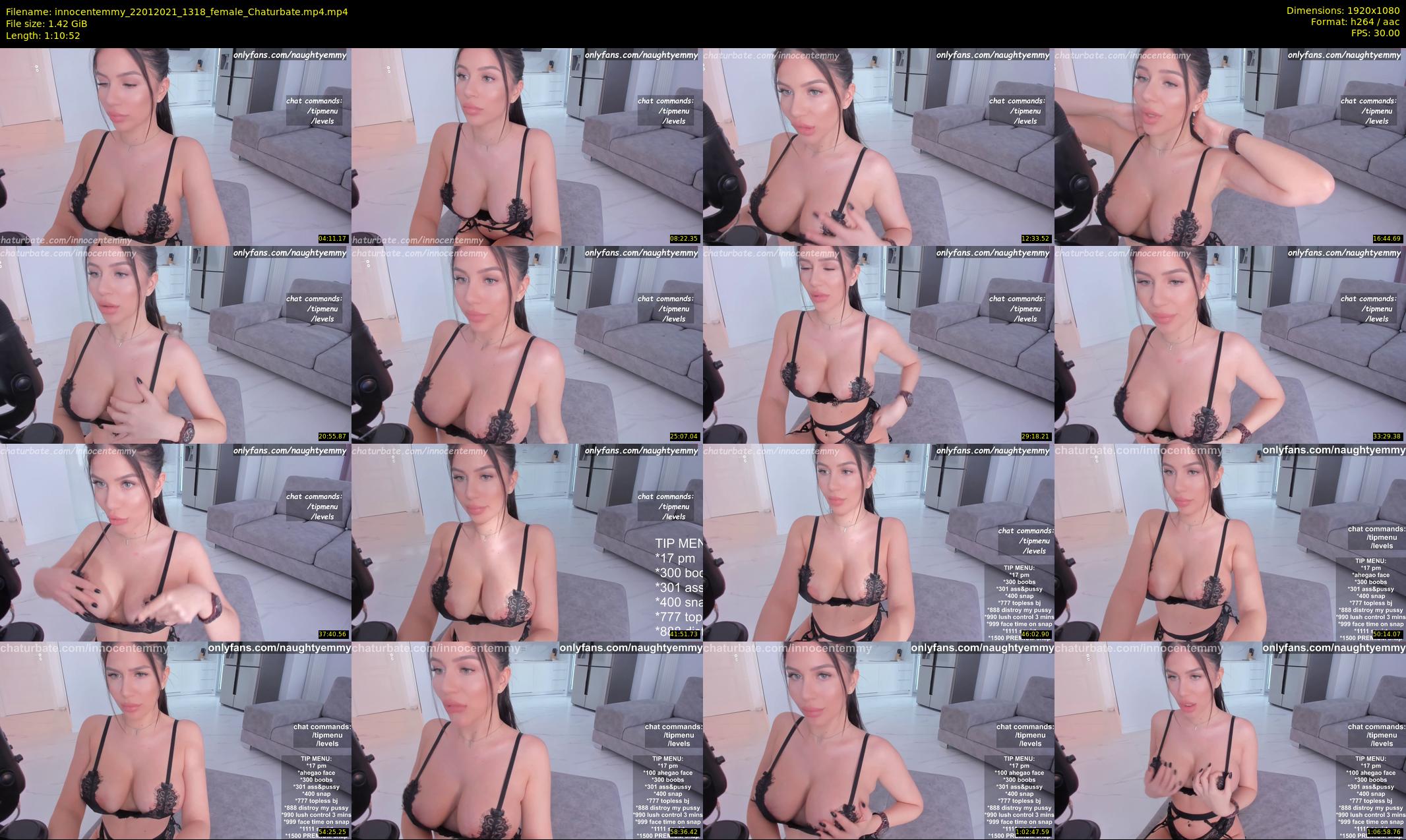 innocentemmy — 71 minute Chaturbate female cam show recording, 1080p, Jan 22, 2021