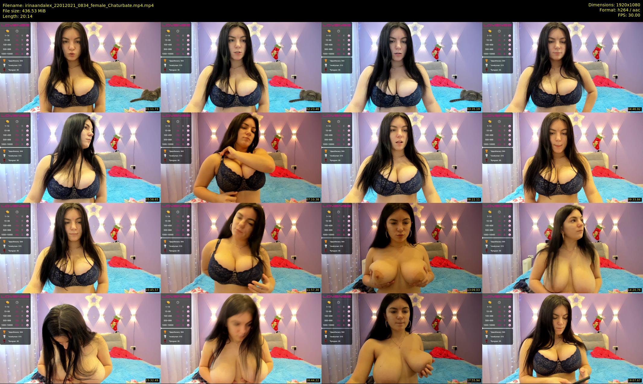 irinaandalex — 21 minute Chaturbate couple cam show recording, 1080p, Jan 22, 2021