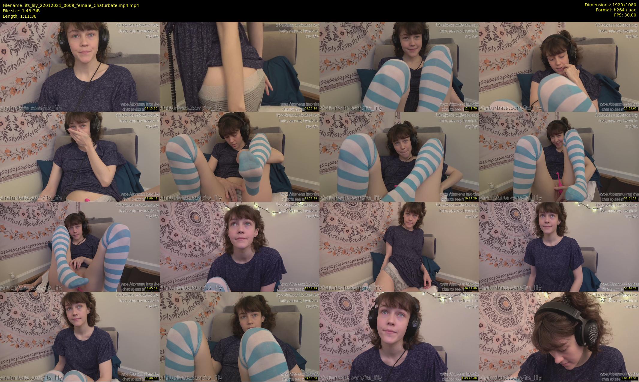 its_lily — 72 minute Chaturbate female cam show recording, 1080p, Jan 22, 2021