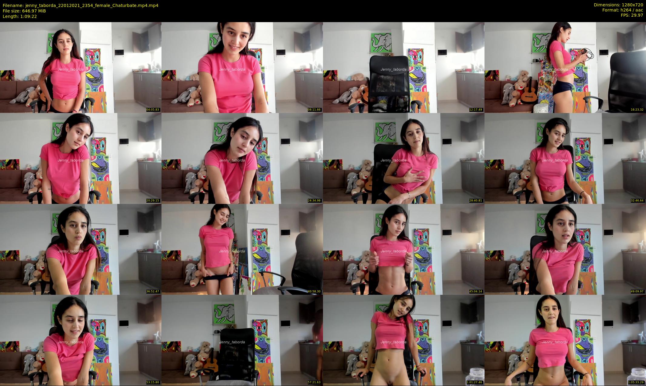 jenny_taborda — 70 minute Chaturbate female cam show recording, 720p, Jan 22, 2021