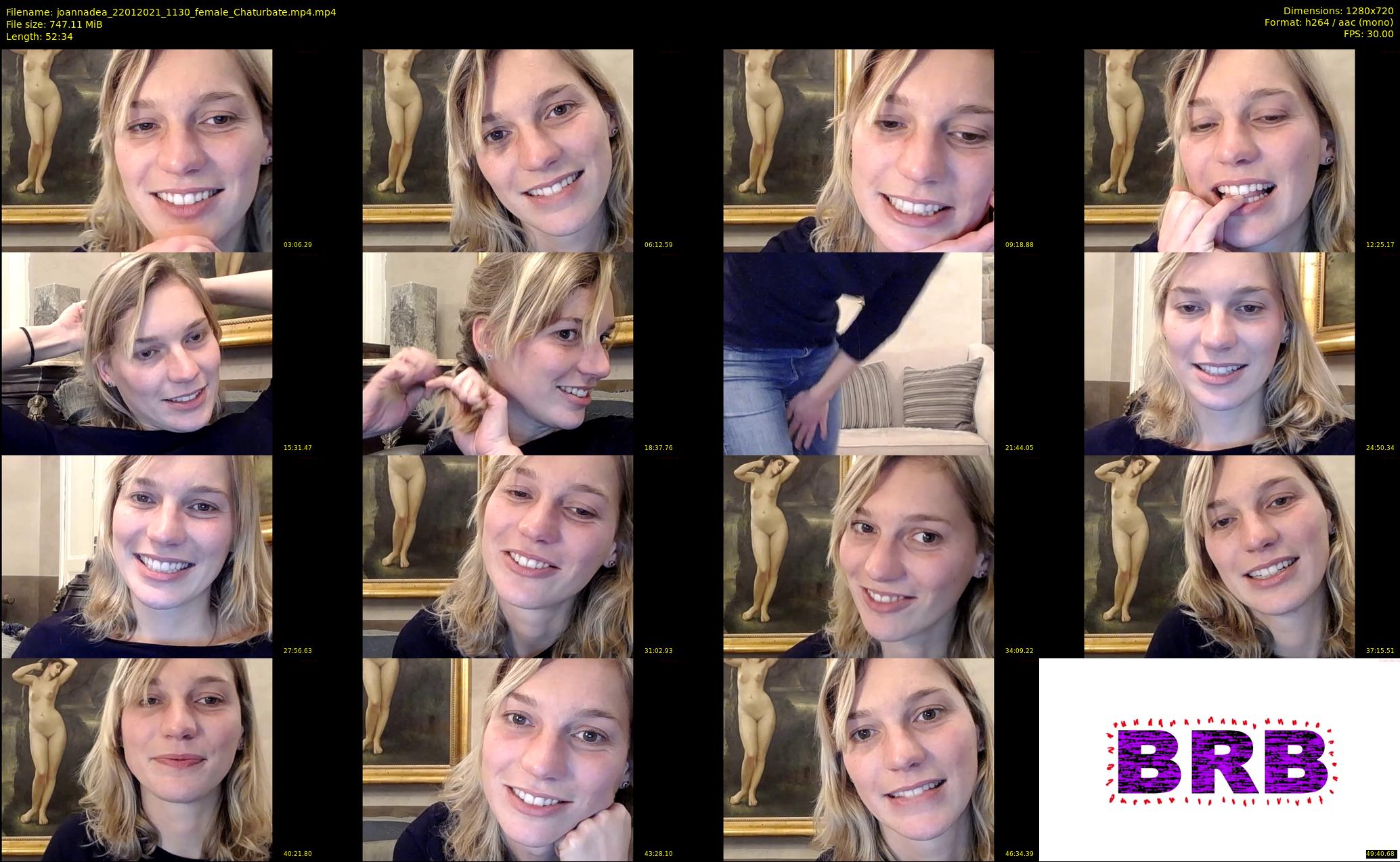 joannadea — 53 minute Chaturbate female cam show recording, 720p, Jan 22, 2021