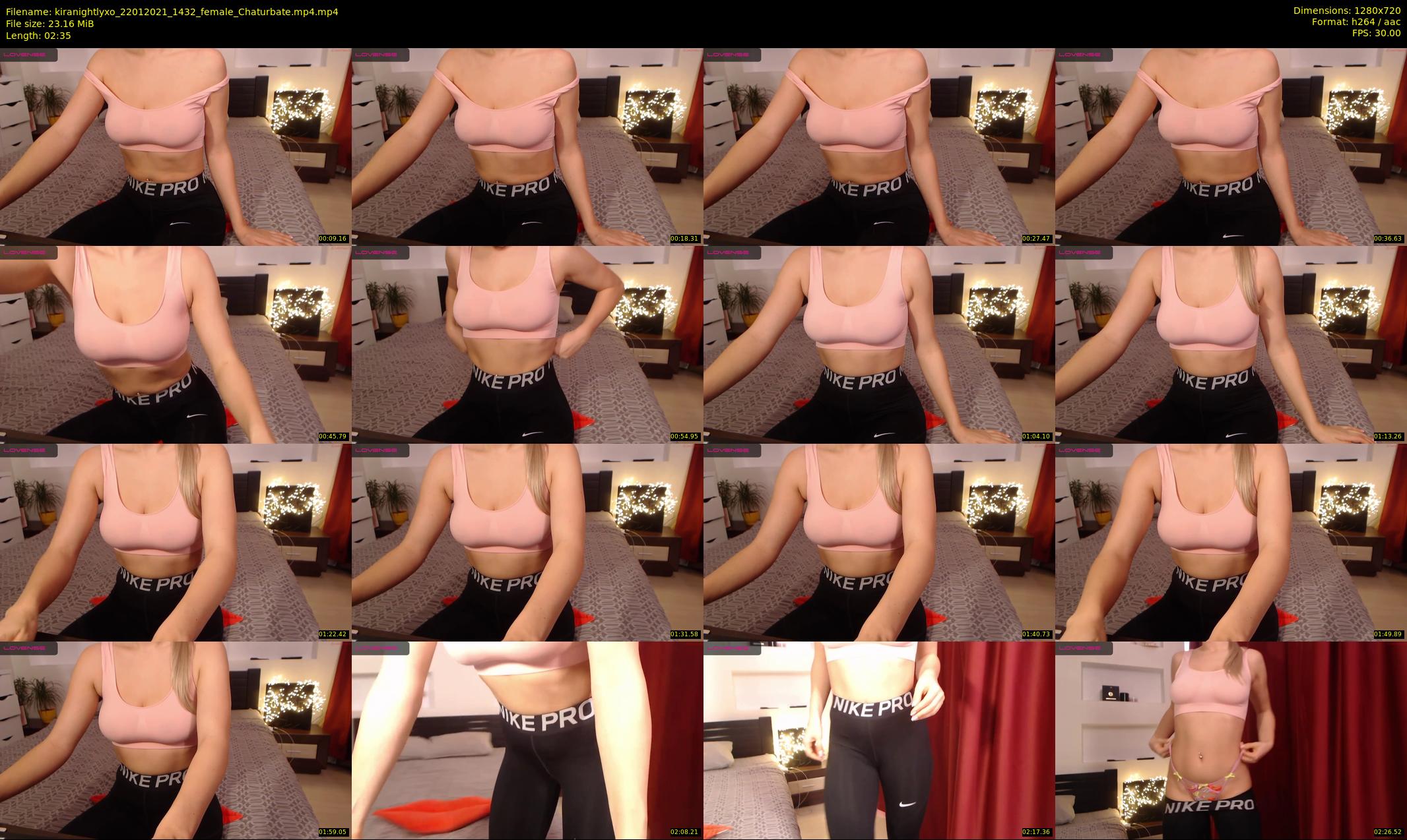 kiranightlyxo — 3 minute Chaturbate female cam show recording, 720p, Jan 22, 2021