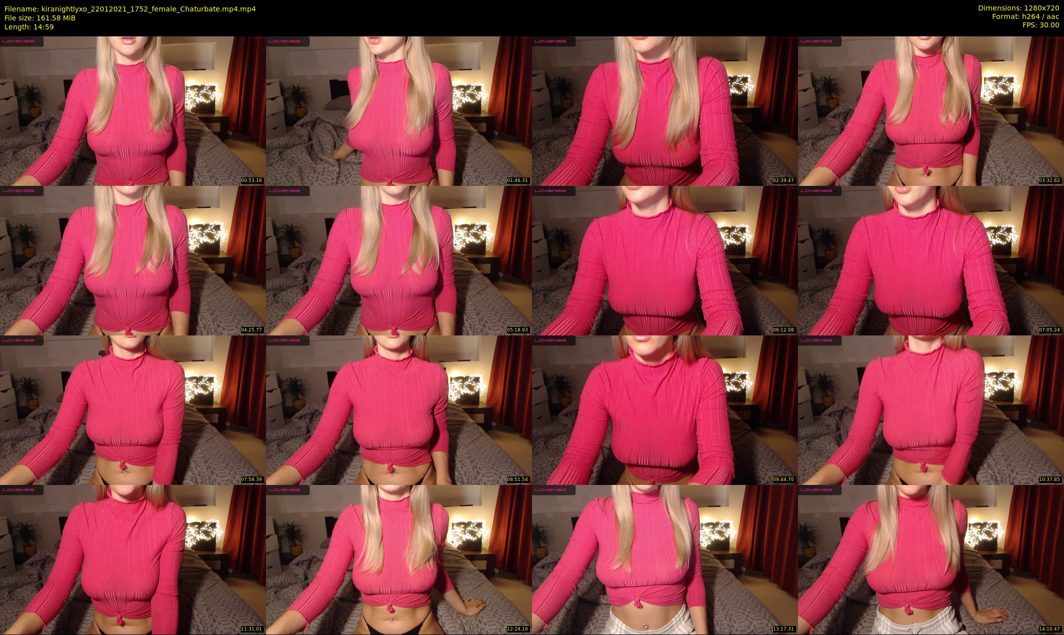 kiranightlyxo — 15 minute Chaturbate female cam show recording, 720p, Jan 22, 2021