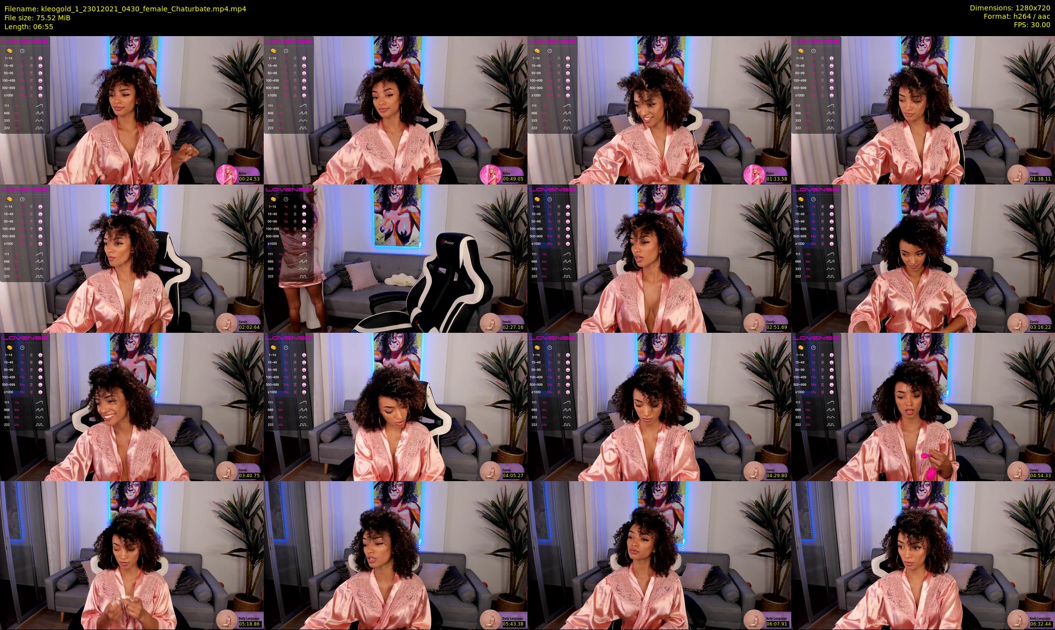 kleogold_1 — 7 minute Chaturbate female cam show recording, 720p, Jan 23, 2021