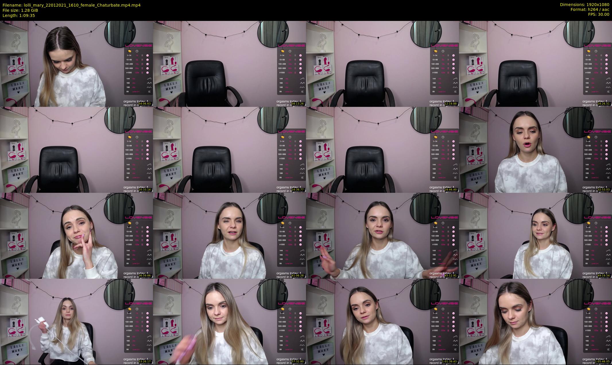 lolli_mary — 70 minute Chaturbate female cam show recording, 1080p, Jan 22, 2021