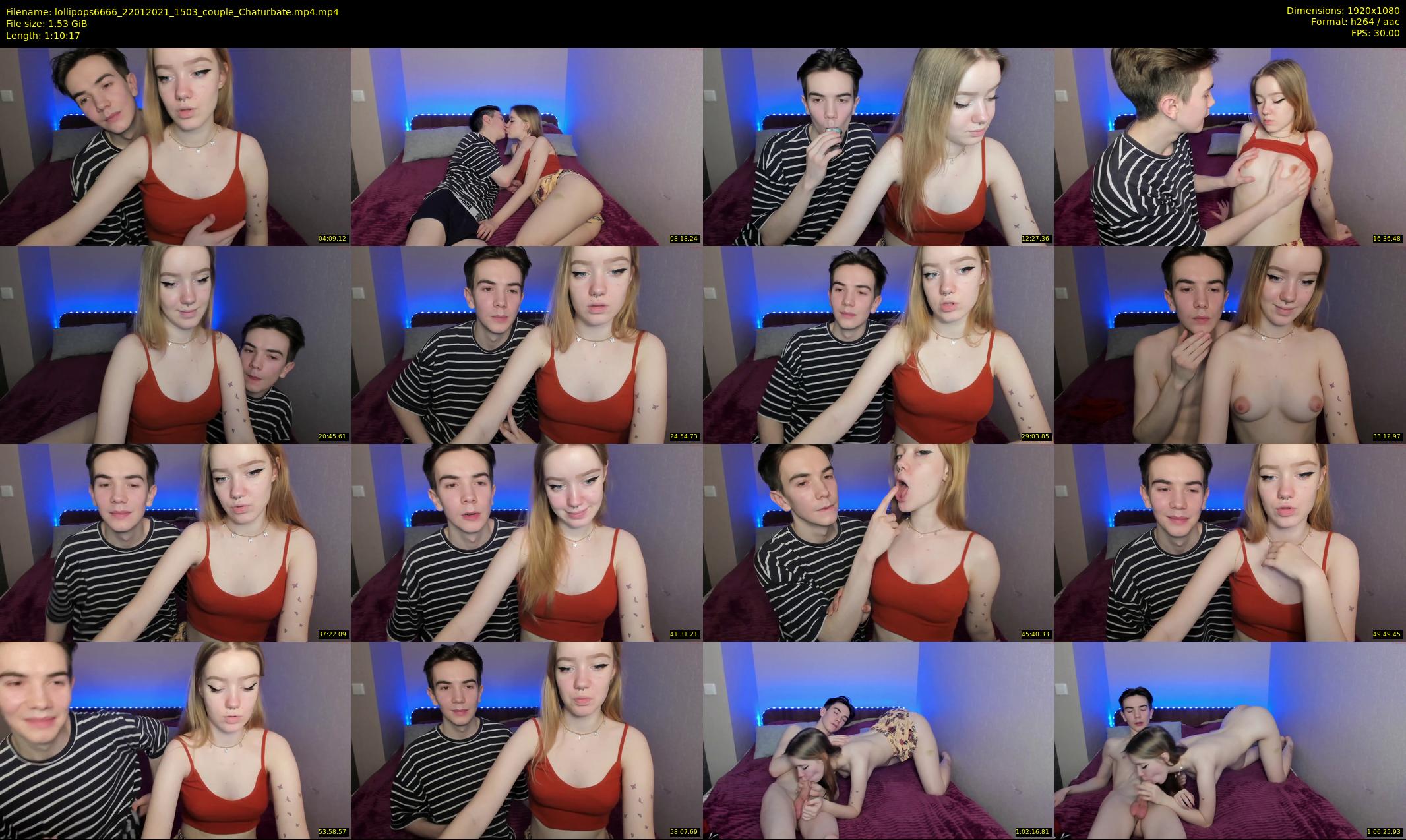 lollipops6666 — 71 minute Chaturbate couple cam show recording, 1080p, Jan 22, 2021