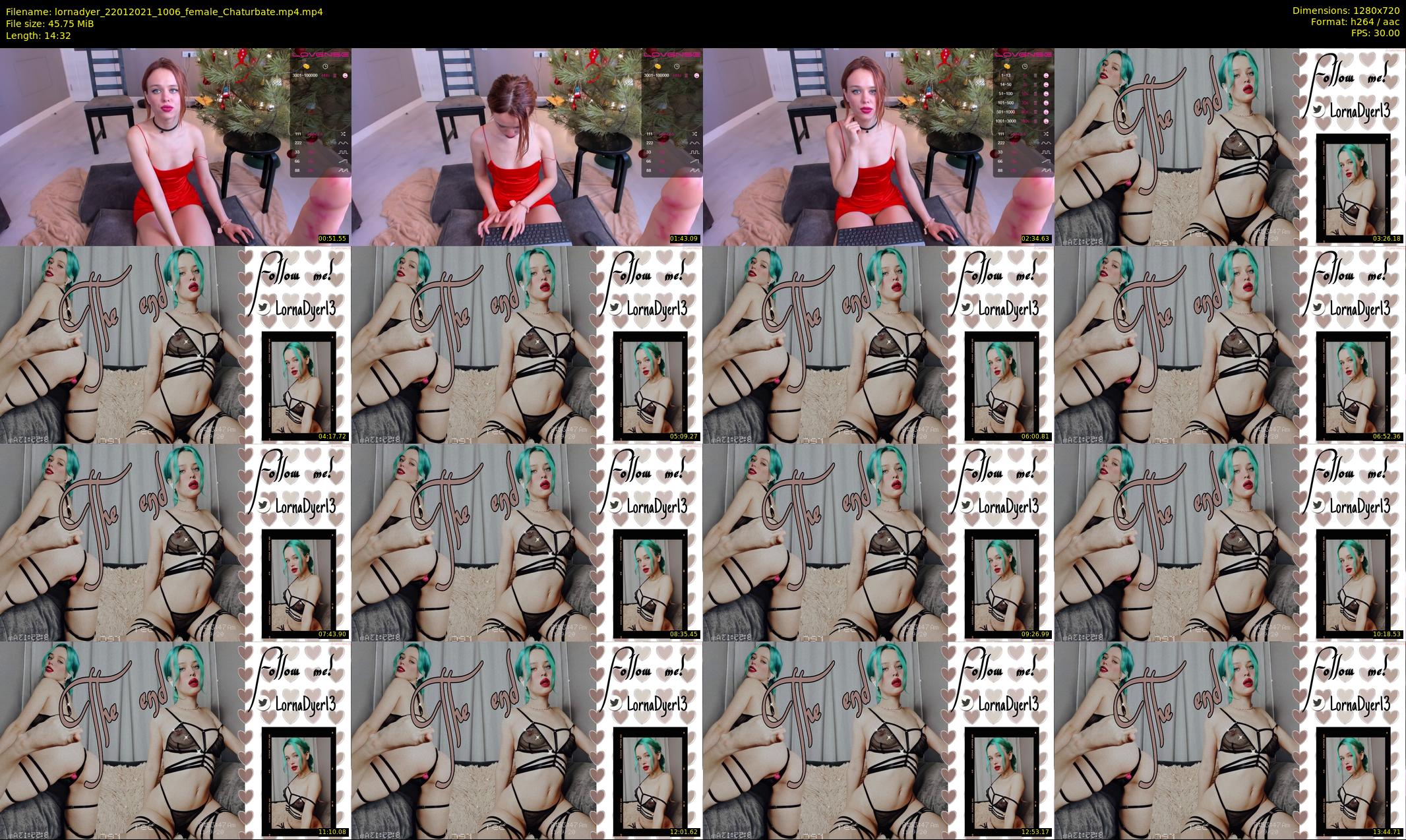 lornadyer — 15 minute Chaturbate female cam show recording, 720p, Jan 22, 2021