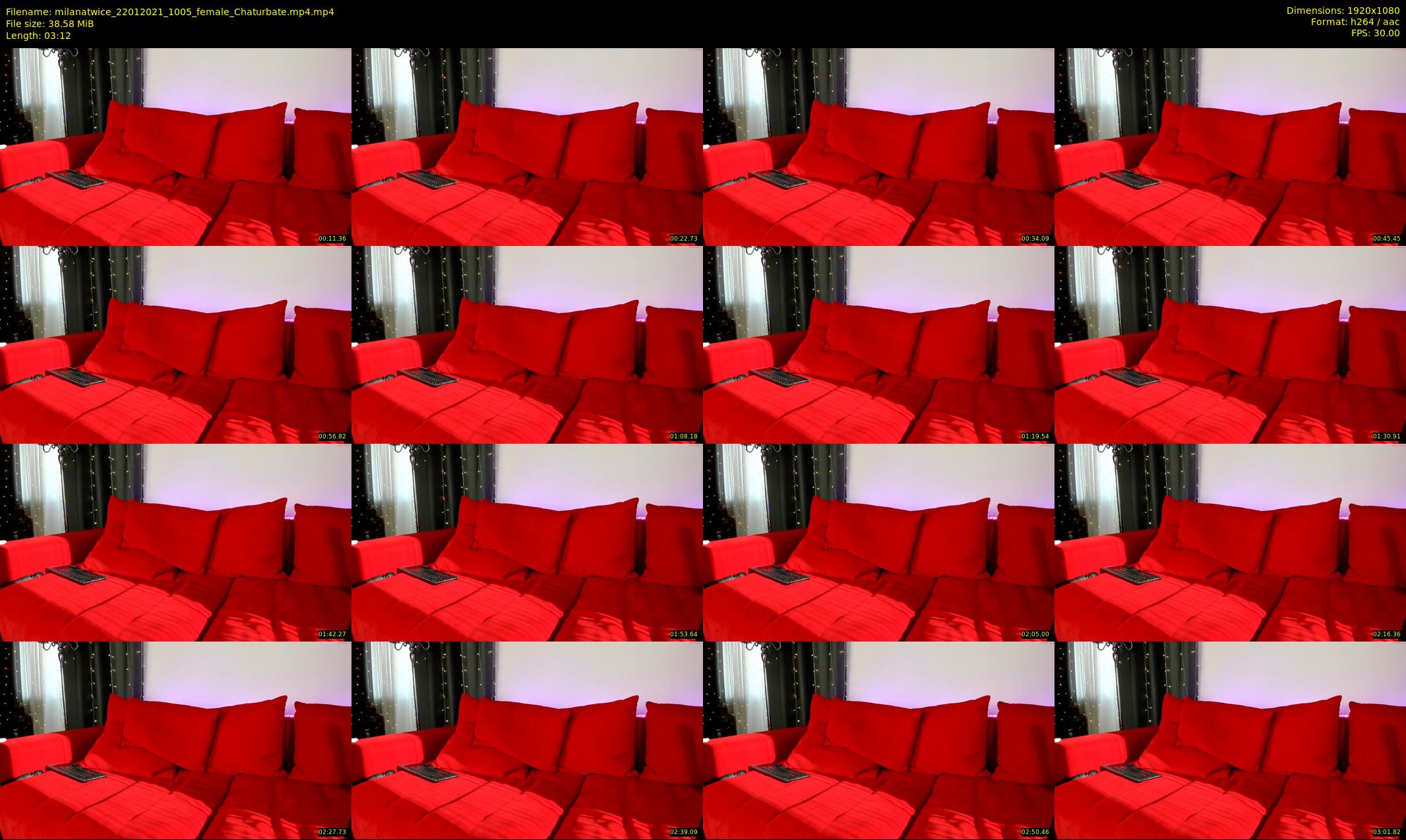 milanatwice — 4 minute Chaturbate female cam show recording, 1080p, Jan 22, 2021