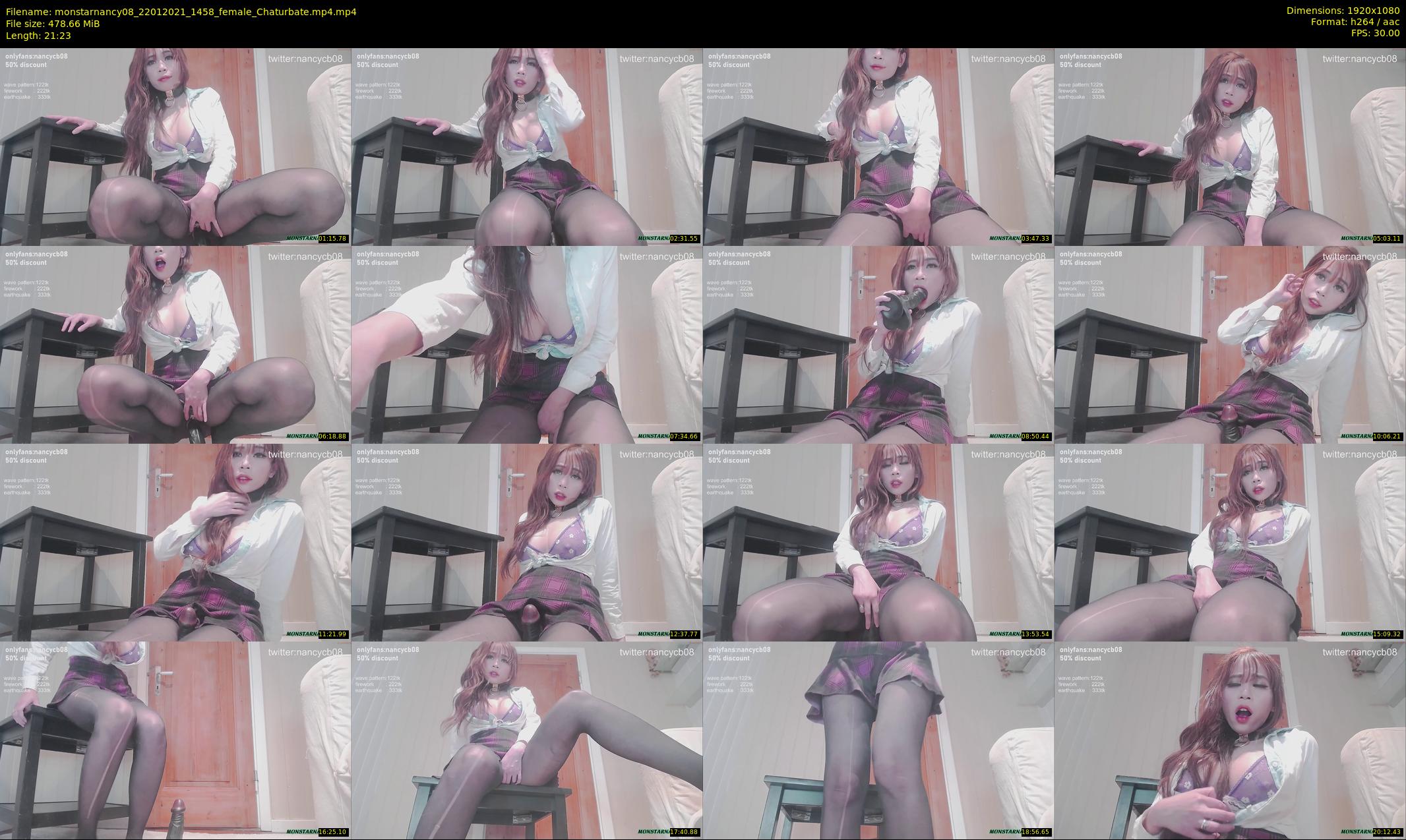 monstarnancy08 — 22 minute Chaturbate female cam show recording, 1080p, Jan 22, 2021