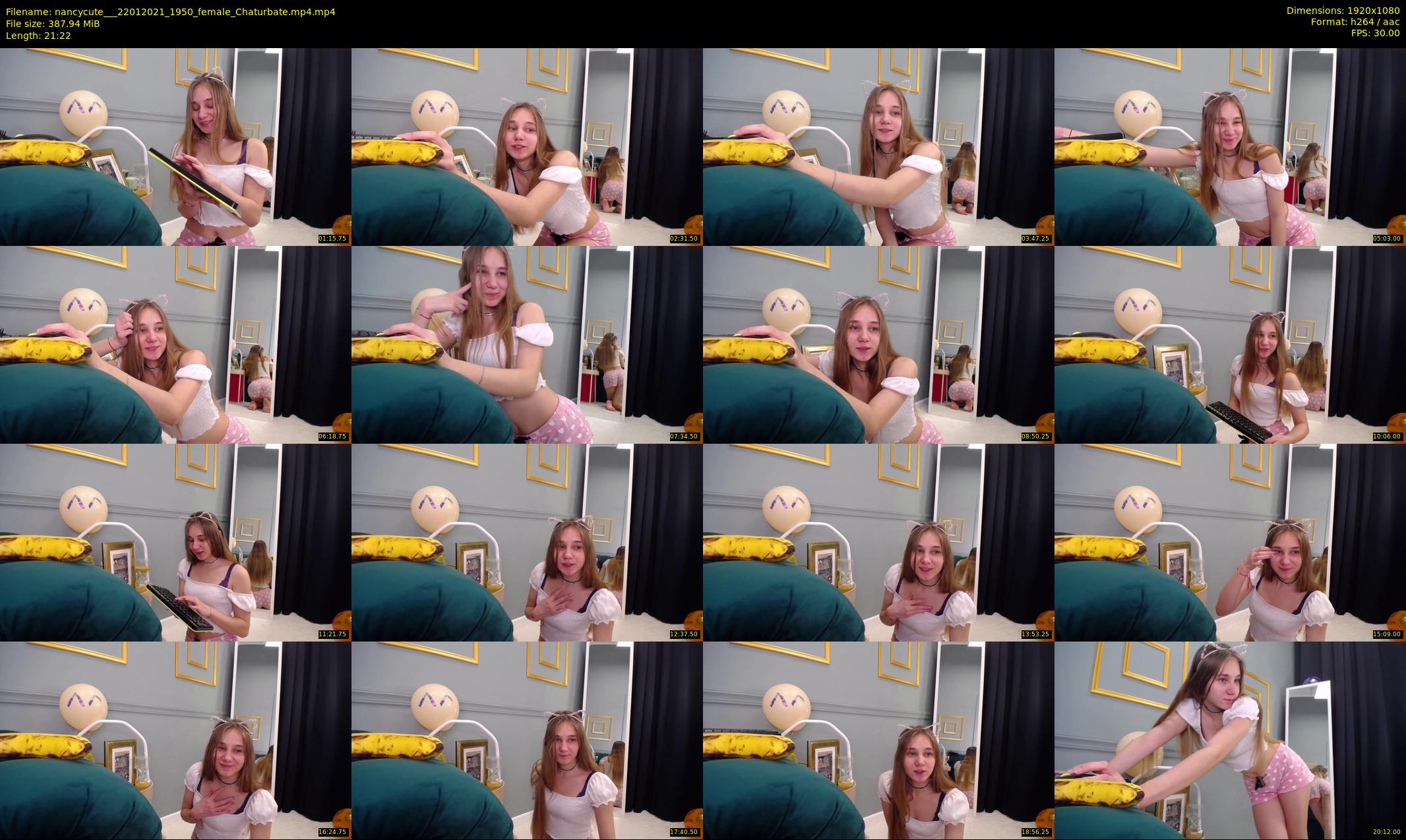 nancycute__ — 22 minute Chaturbate female cam show recording, 1080p, Jan 22, 2021