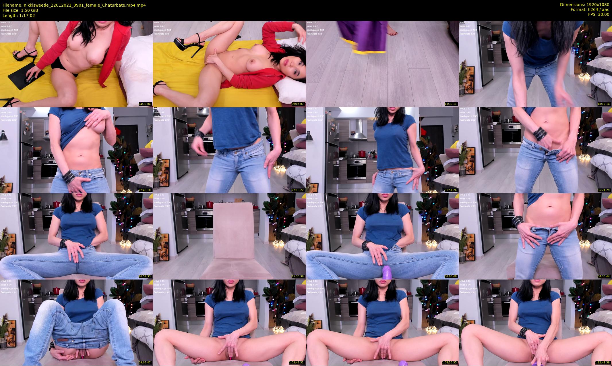 nikkisweetie — 78 minute Chaturbate female cam show recording, 1080p, Jan 22, 2021
