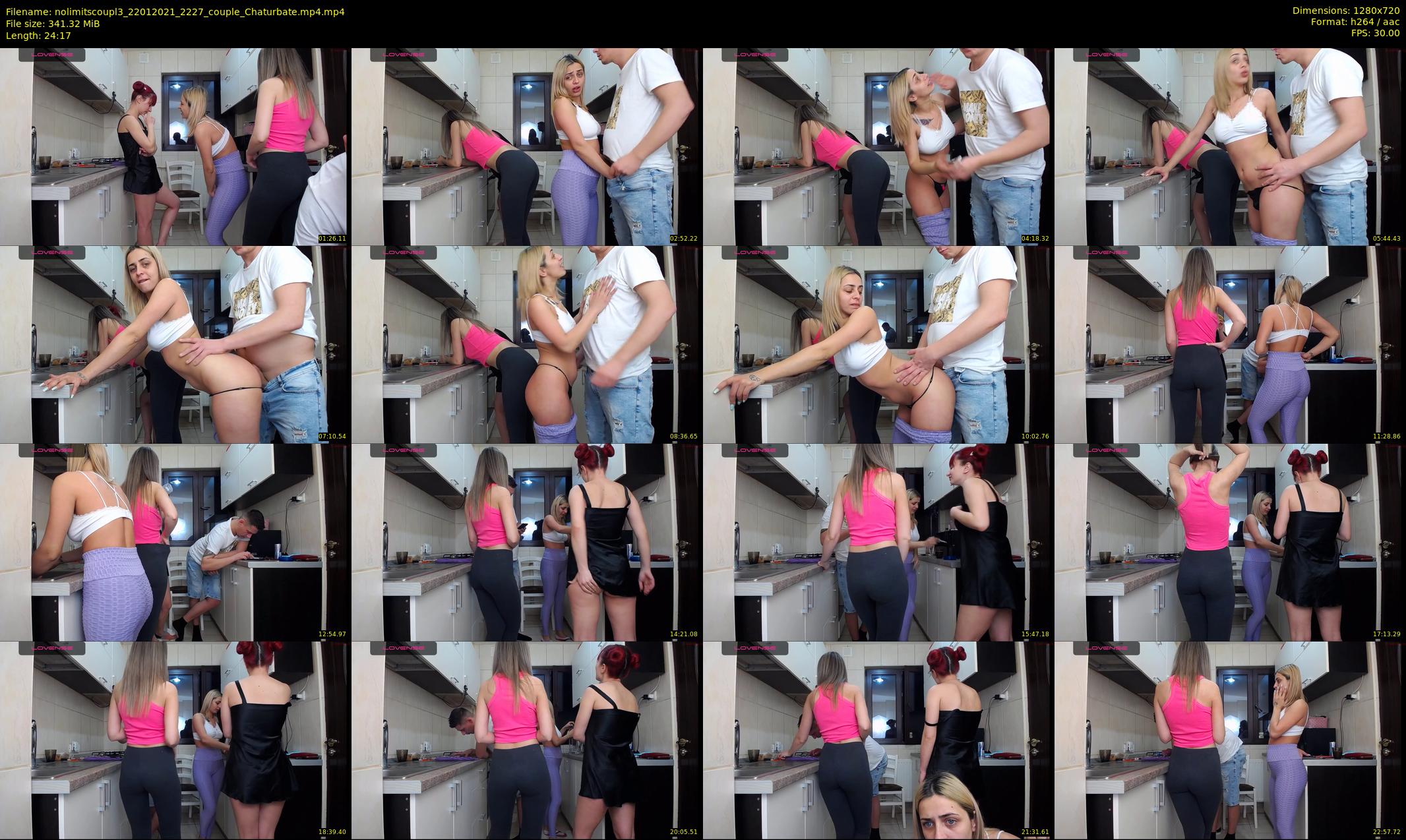 nolimitscoupl3 — 25 minute Chaturbate couple cam show recording, 720p, Jan 22, 2021