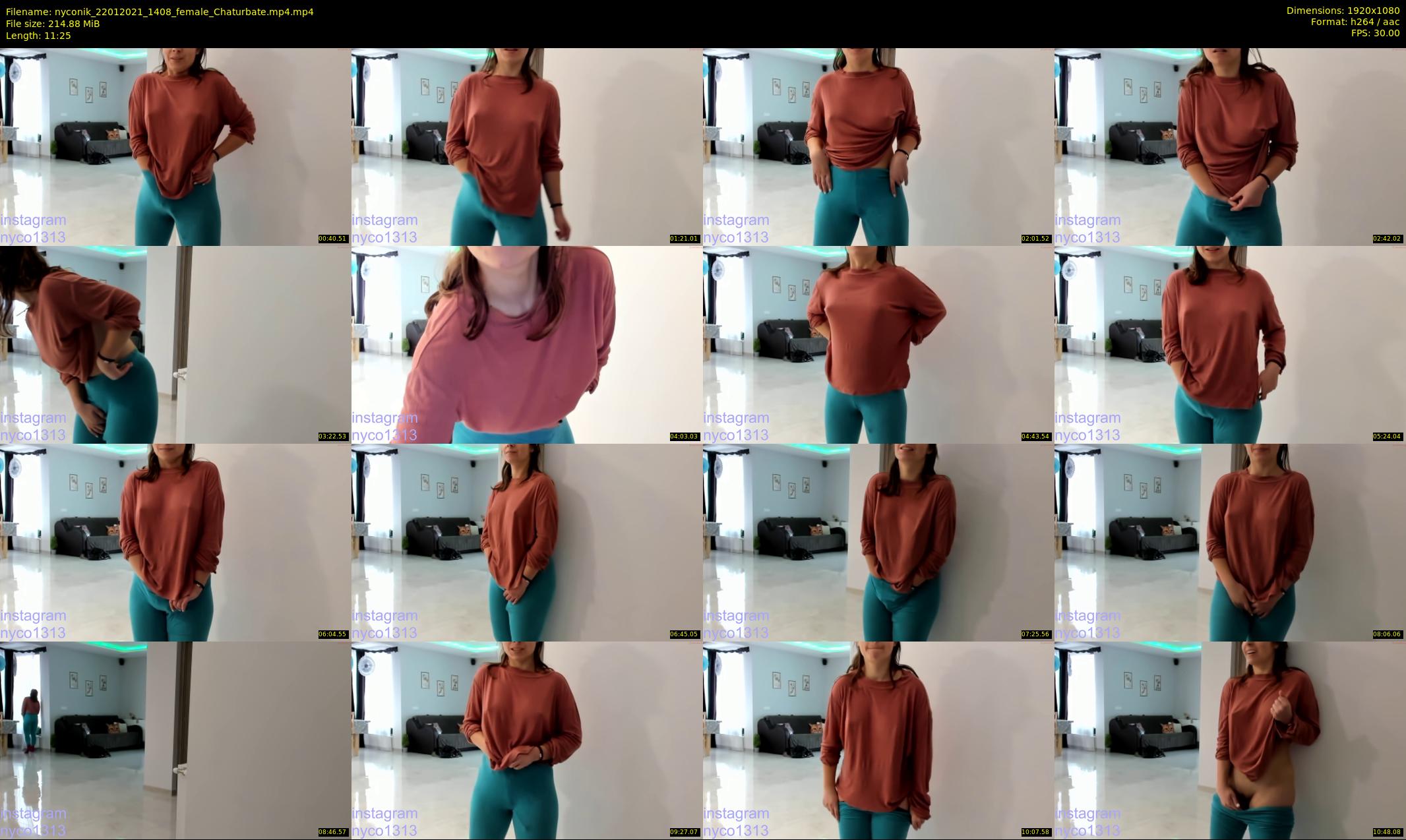 nyconik — 12 minute Chaturbate female cam show recording, 1080p, Jan 22, 2021