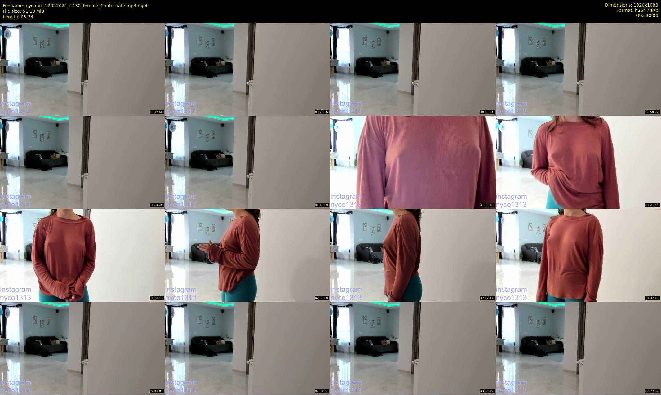 nyconik — 4 minute Chaturbate female cam show recording, 1080p, Jan 22, 2021