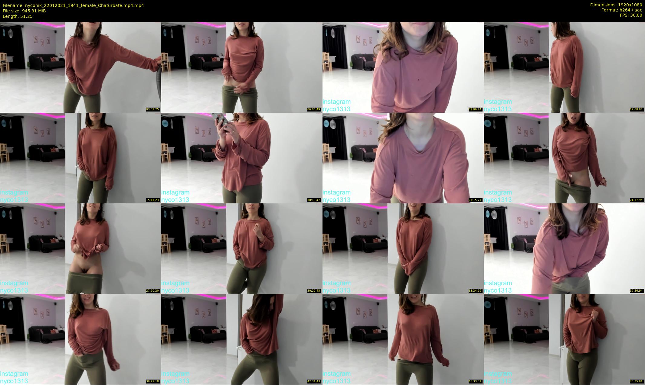nyconik — 52 minute Chaturbate female cam show recording, 1080p, Jan 22, 2021