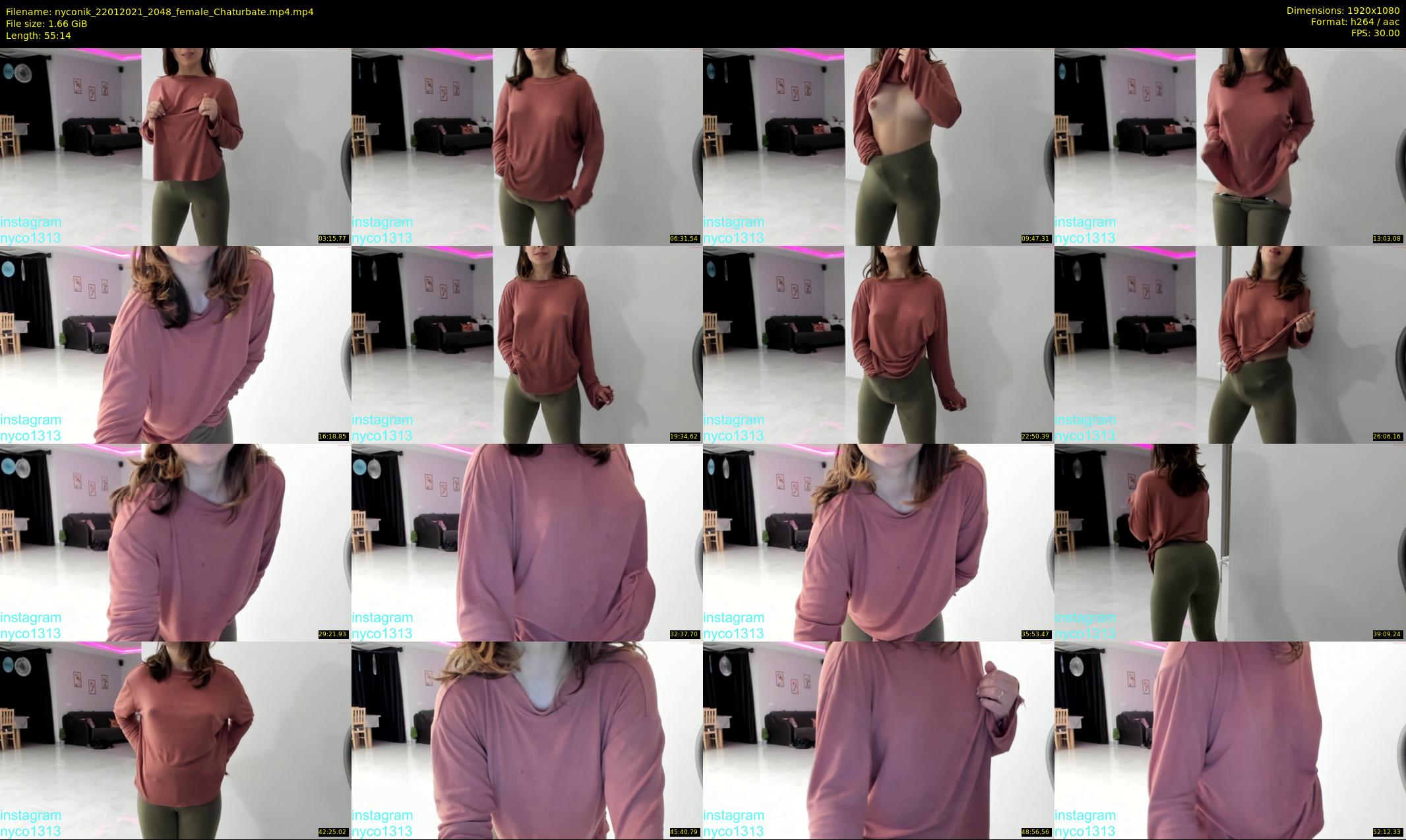 nyconik — 56 minute Chaturbate female cam show recording, 1080p, Jan 22, 2021