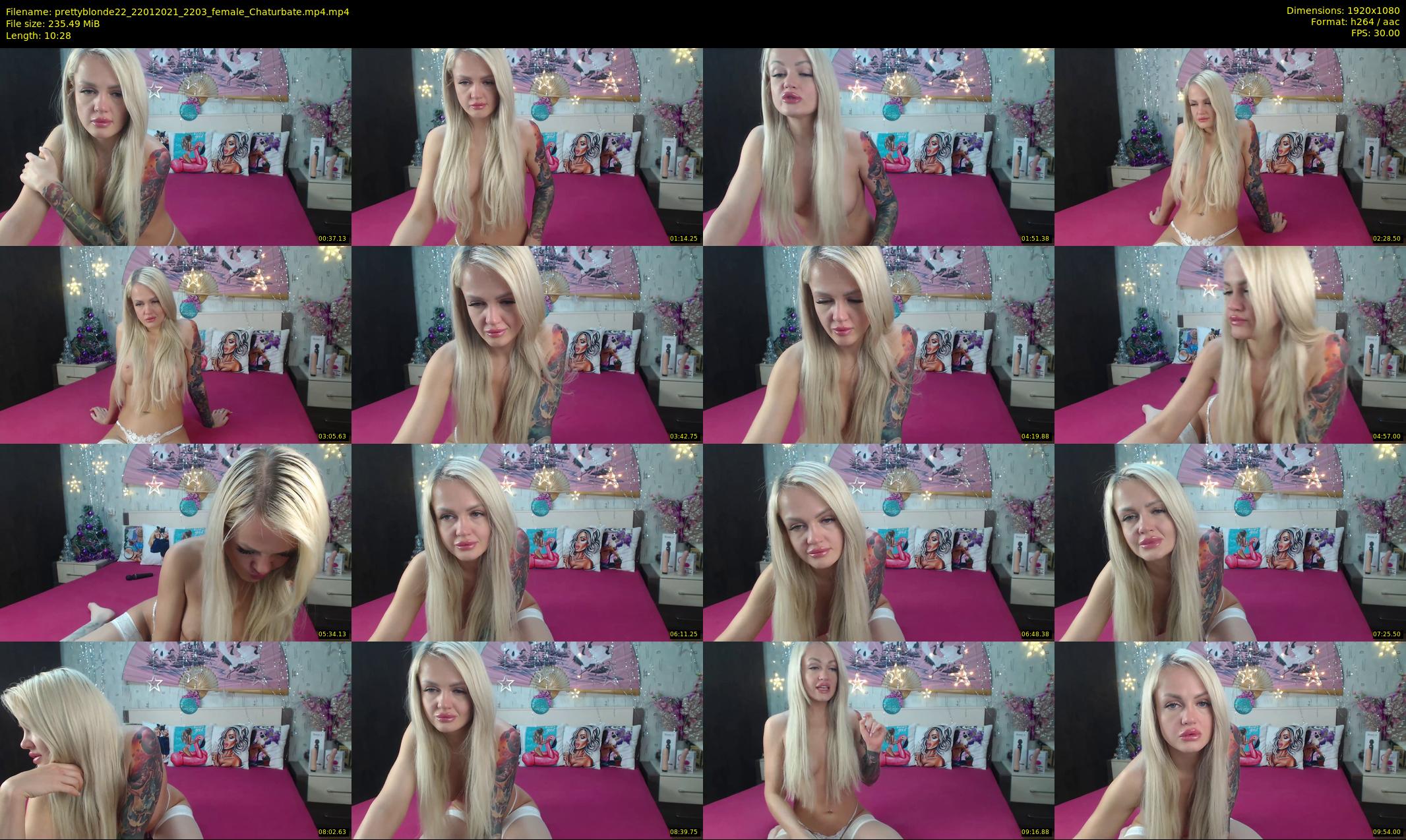 prettyblonde22 — 11 minute Chaturbate female cam show recording, 1080p, Jan 22, 2021