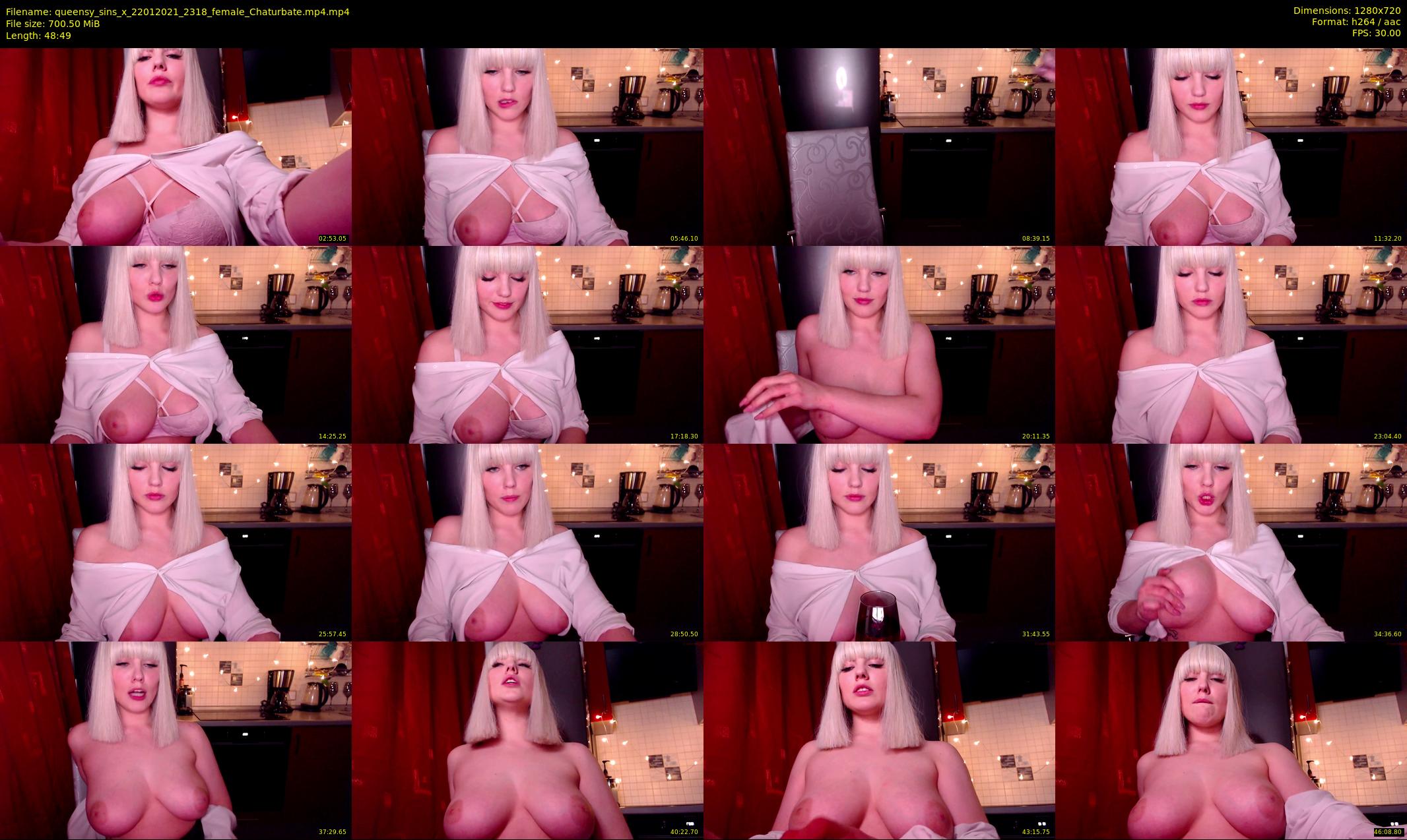 queensy_sins_x — 49 minute Chaturbate female cam show recording, 720p, Jan 22, 2021