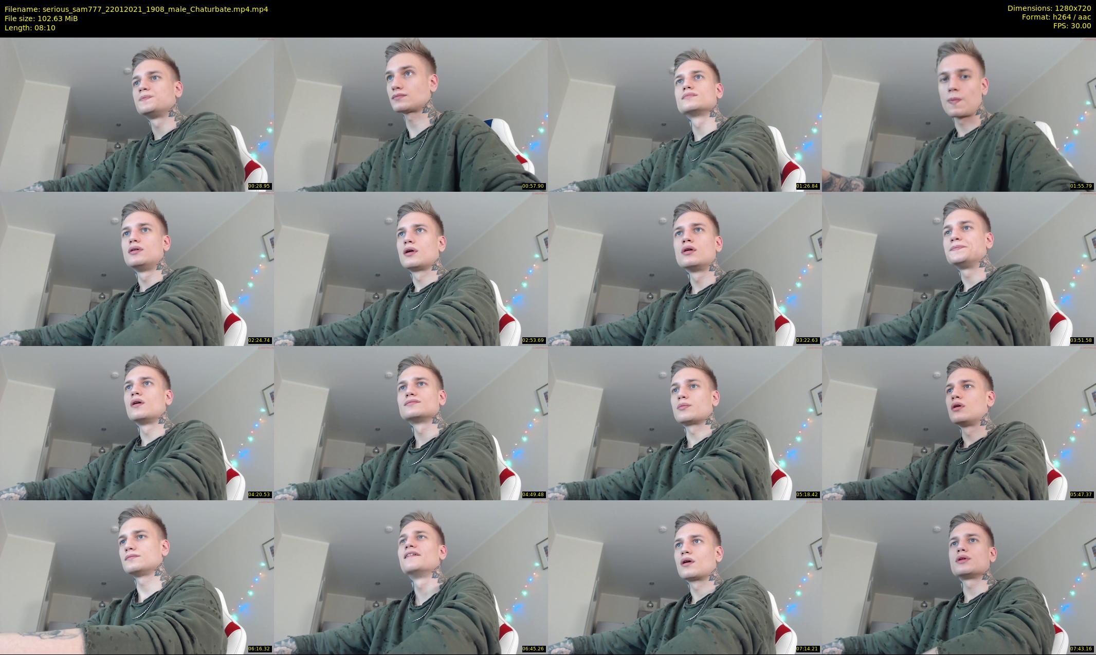 serious_sam777 — 9 minute Chaturbate male cam show recording, 720p, Jan 22, 2021