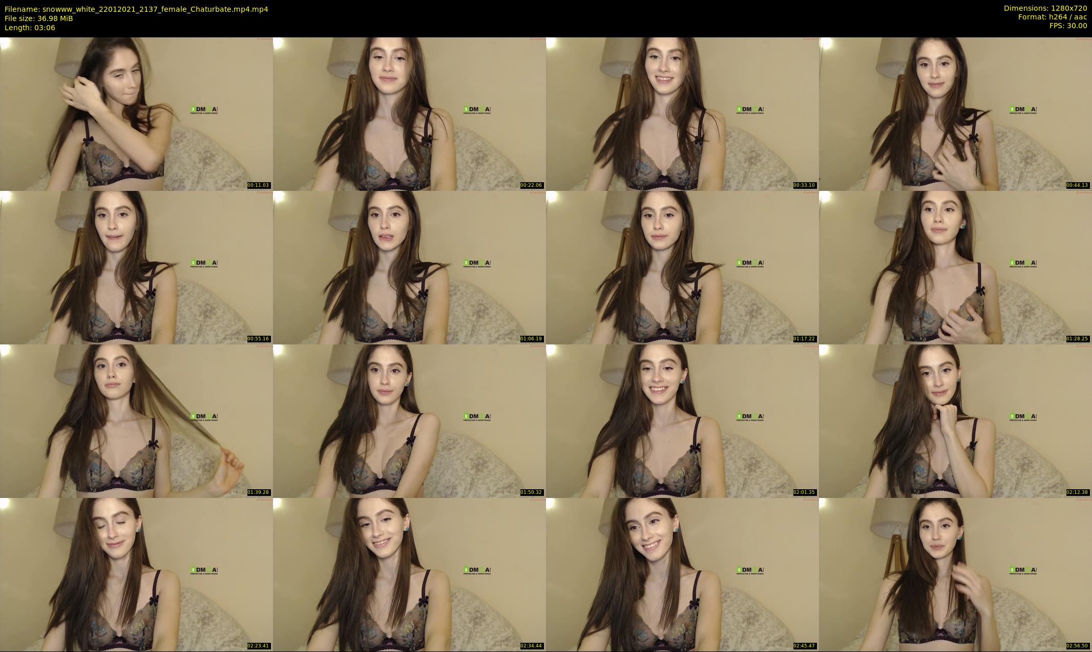 snowww_white — 4 minute Chaturbate female cam show recording, 720p, Jan 22, 2021
