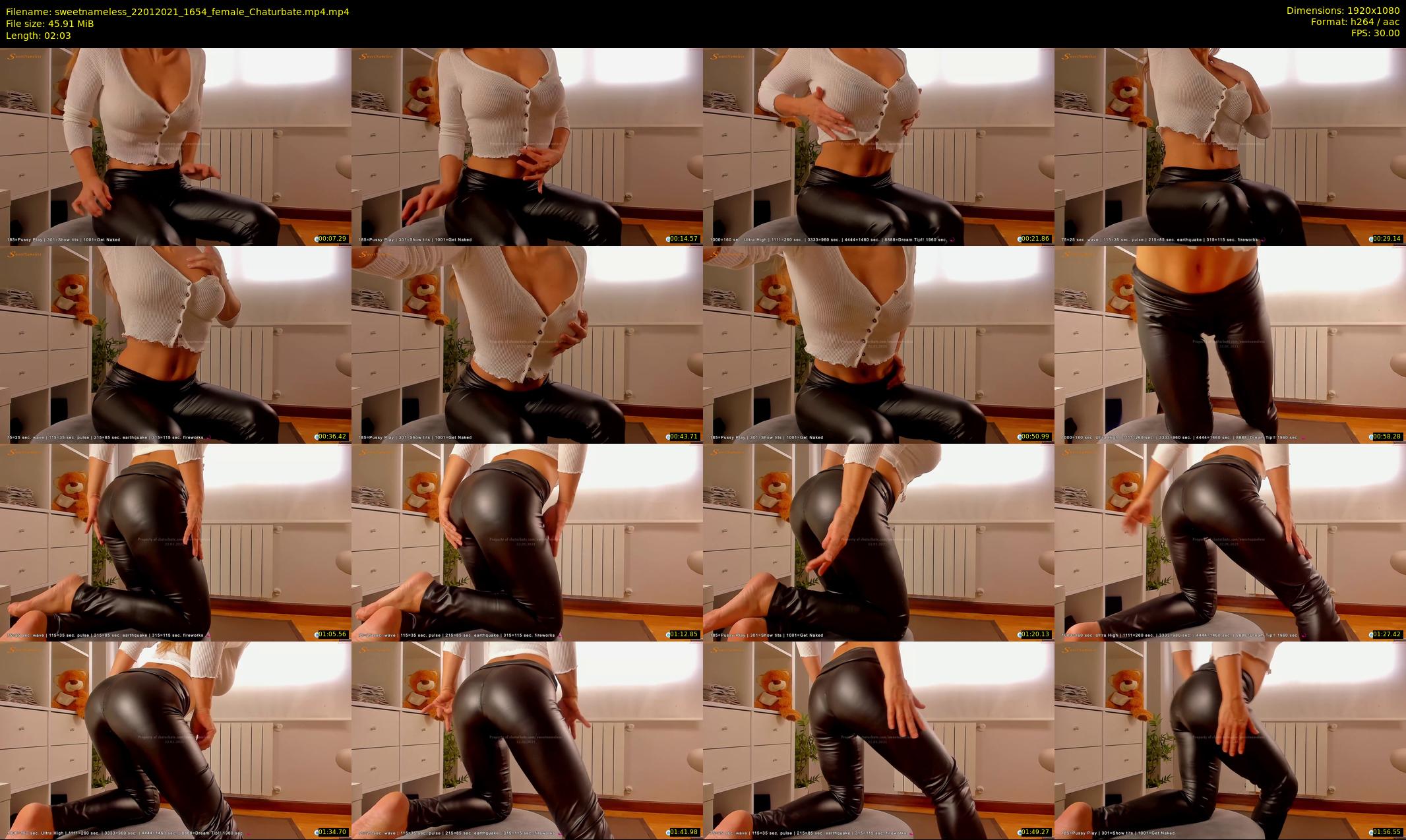 sweetnameless — 3 minute Chaturbate couple cam show recording, 1080p, Jan 22, 2021