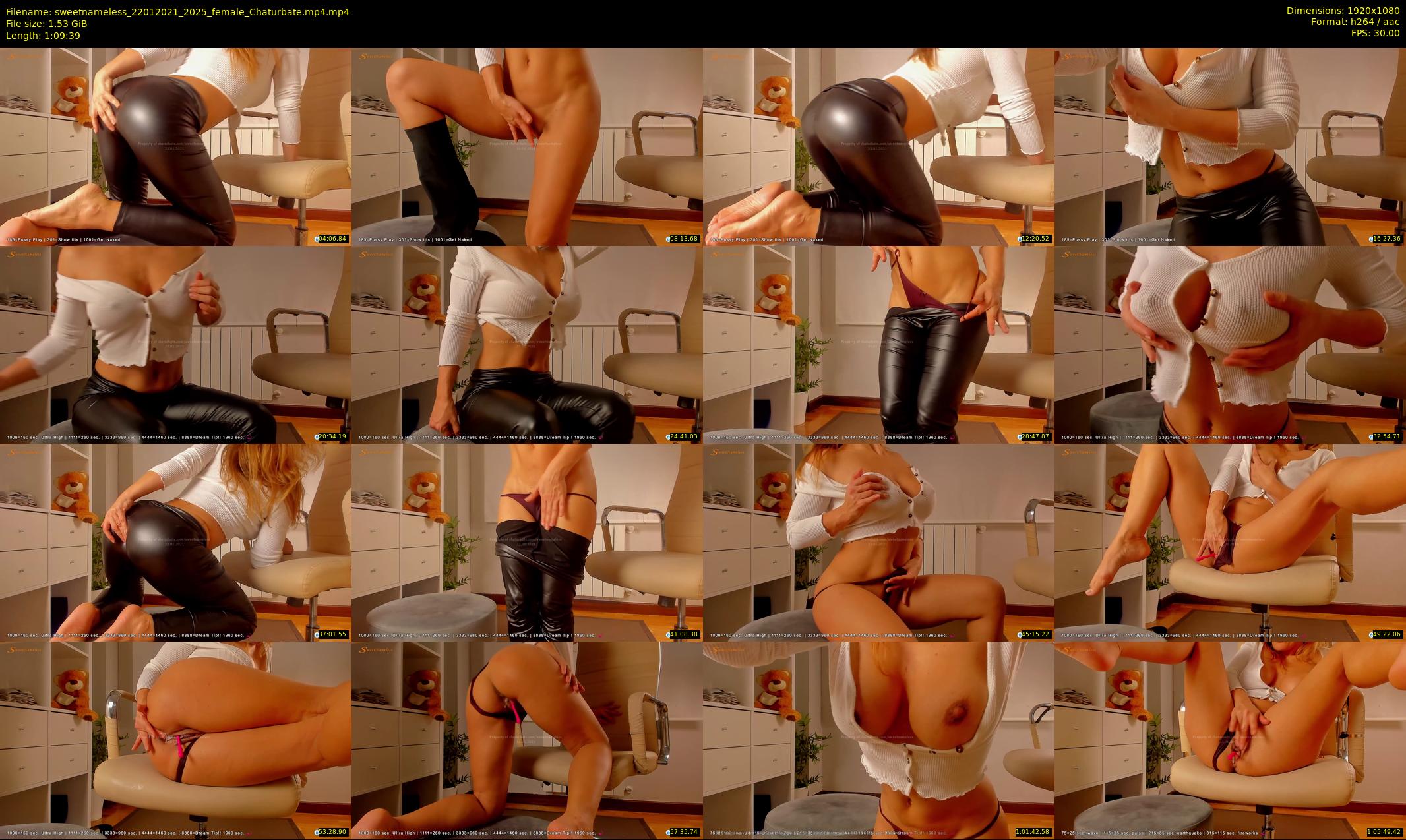 sweetnameless — 70 minute Chaturbate couple cam show recording, 1080p, Jan 22, 2021