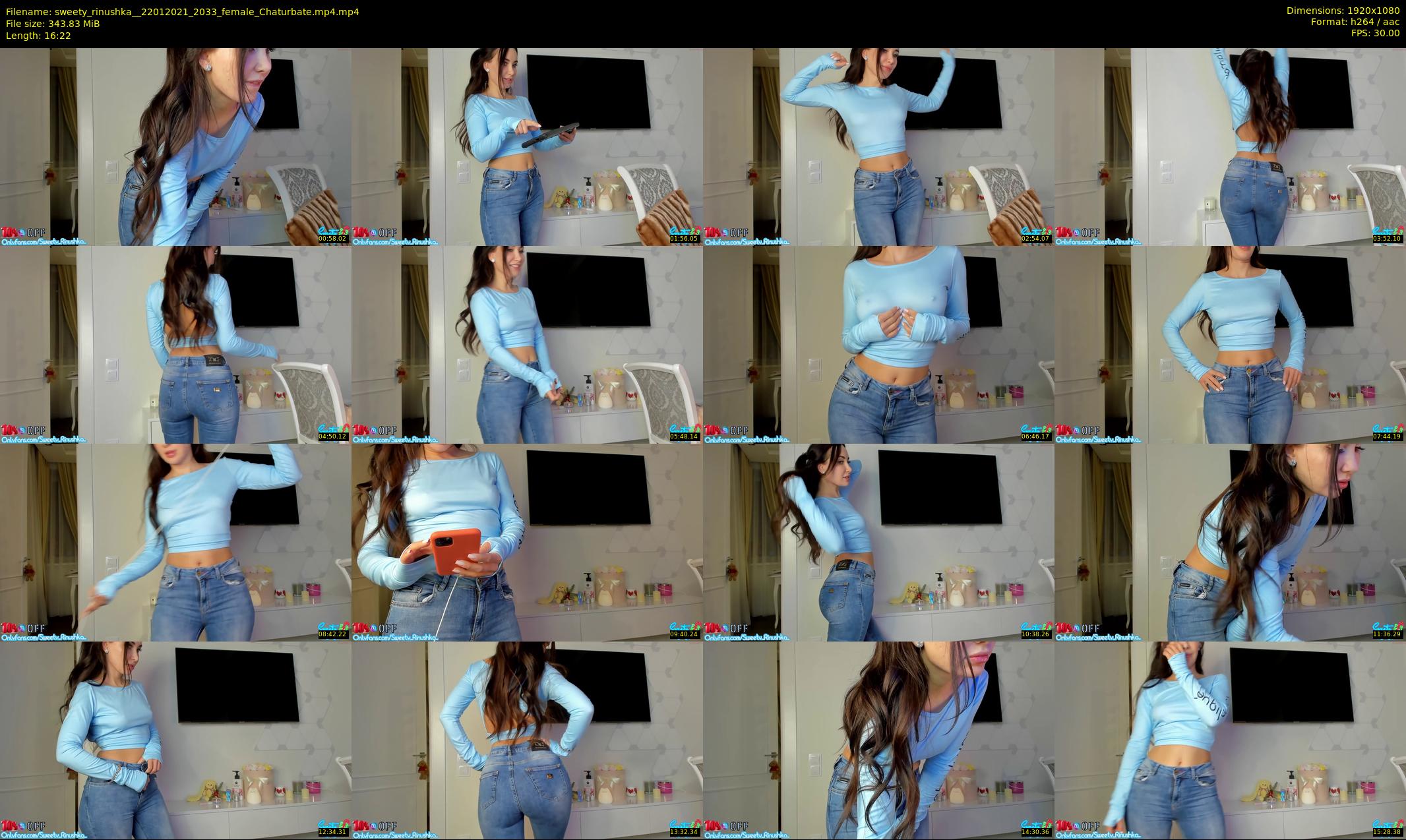 sweety_rinushka_ — 17 minute Chaturbate female cam show recording, 1080p, Jan 22, 2021