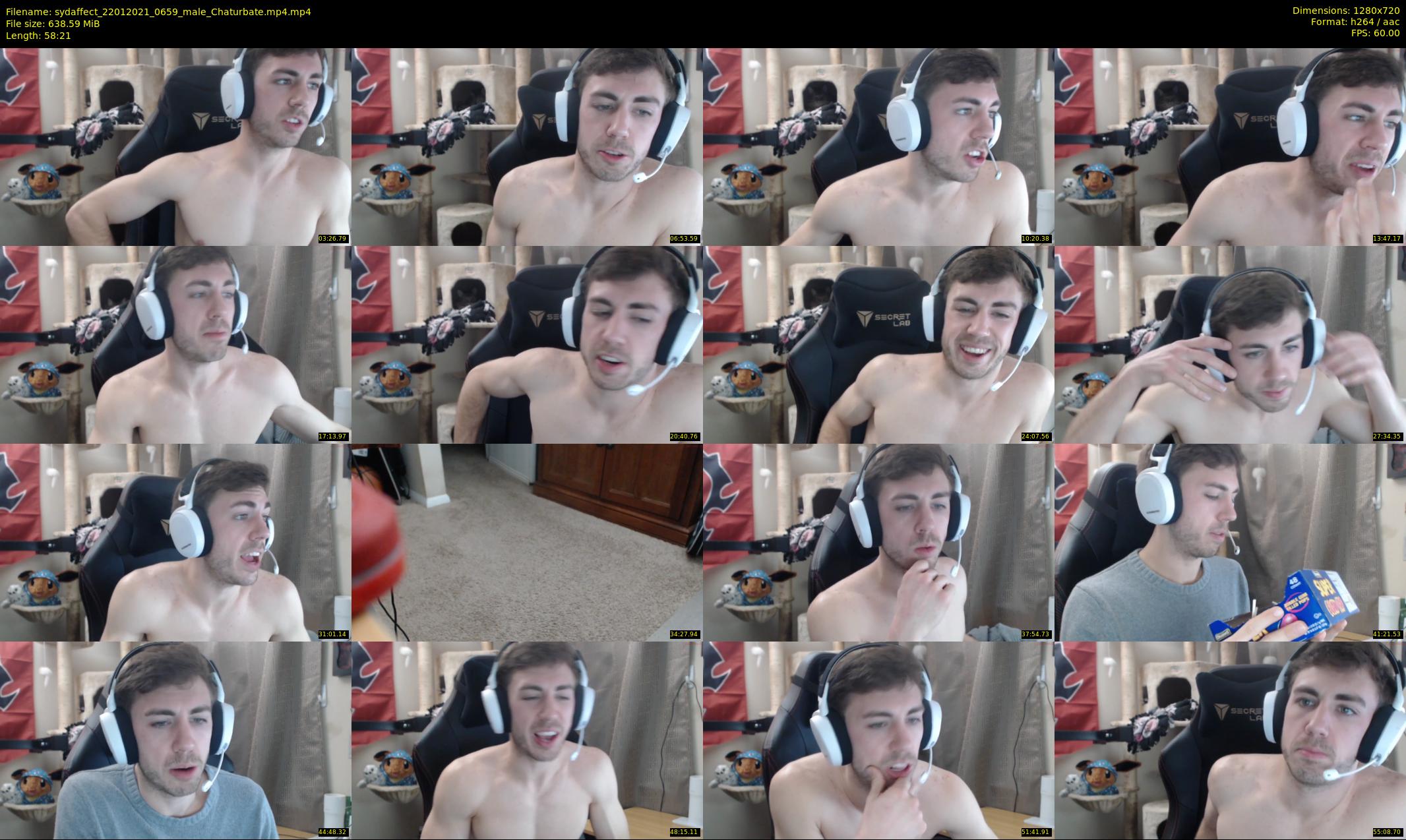sydaffect — 59 minute Chaturbate male cam show recording, 720p, Jan 22, 2021