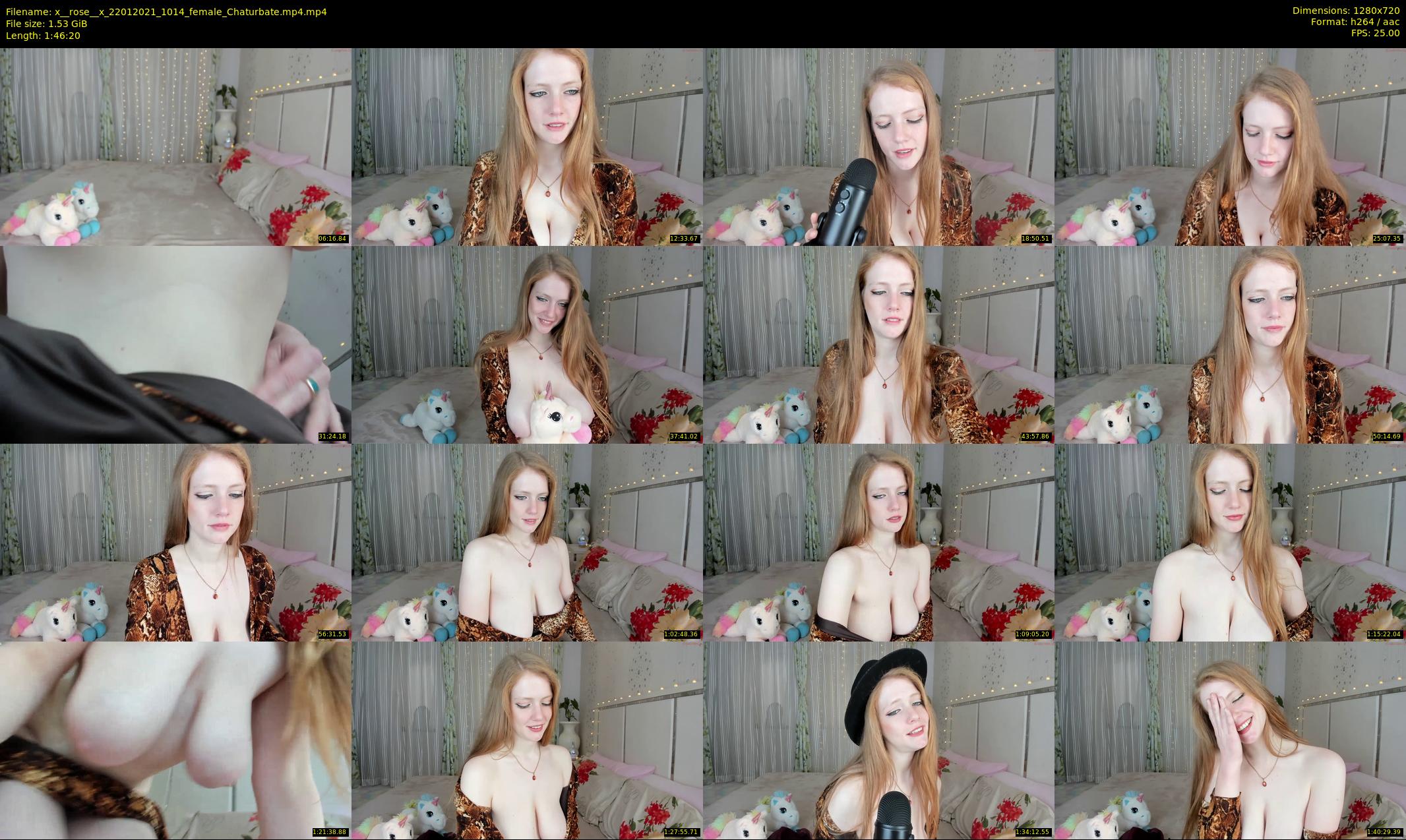 x__rose__x — 107 minute Chaturbate female cam show recording, 720p, Jan 22, 2021